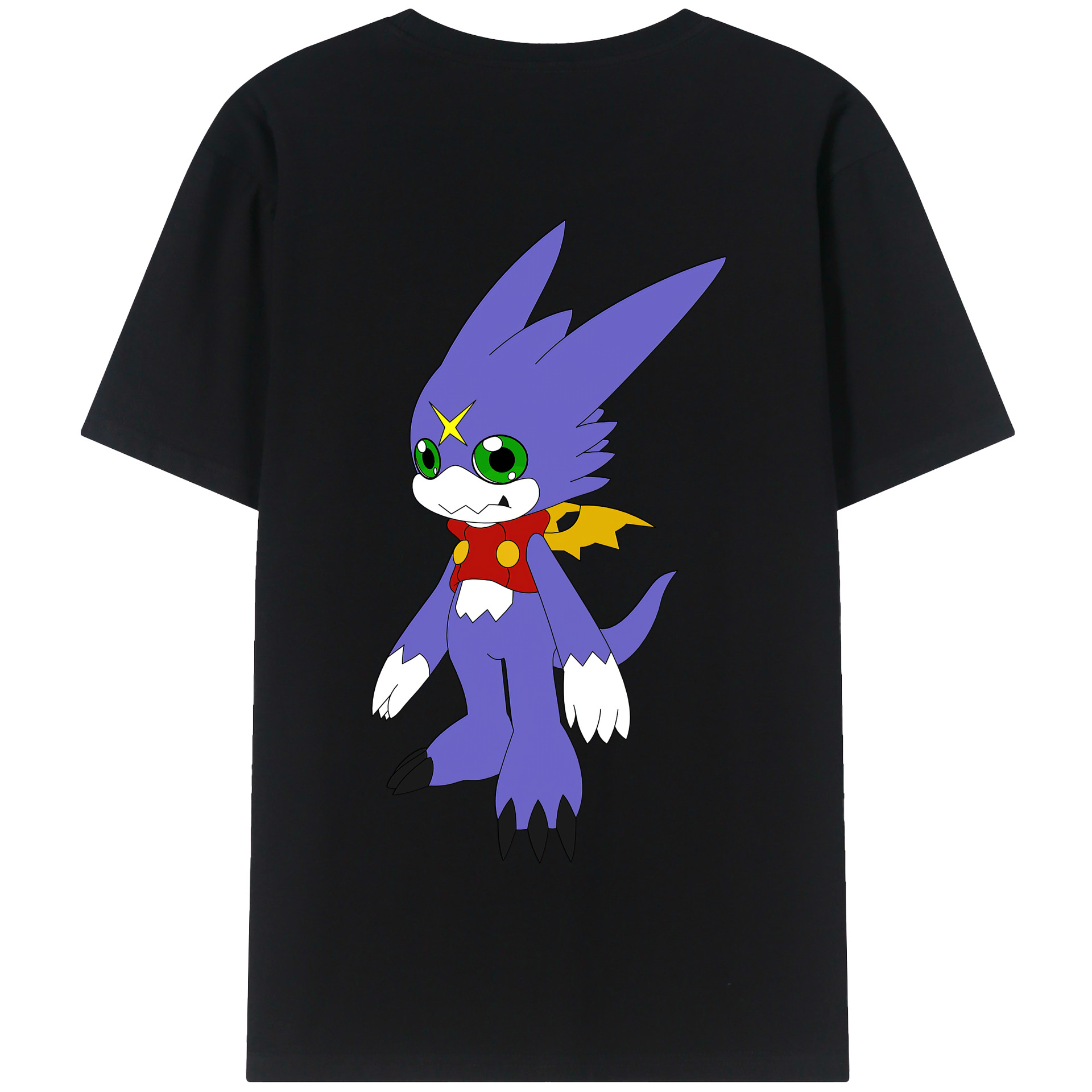 （画像用） Digimon デジタルモンスター/デジモン 綿100％半袖Tシャツ（背面プリント）