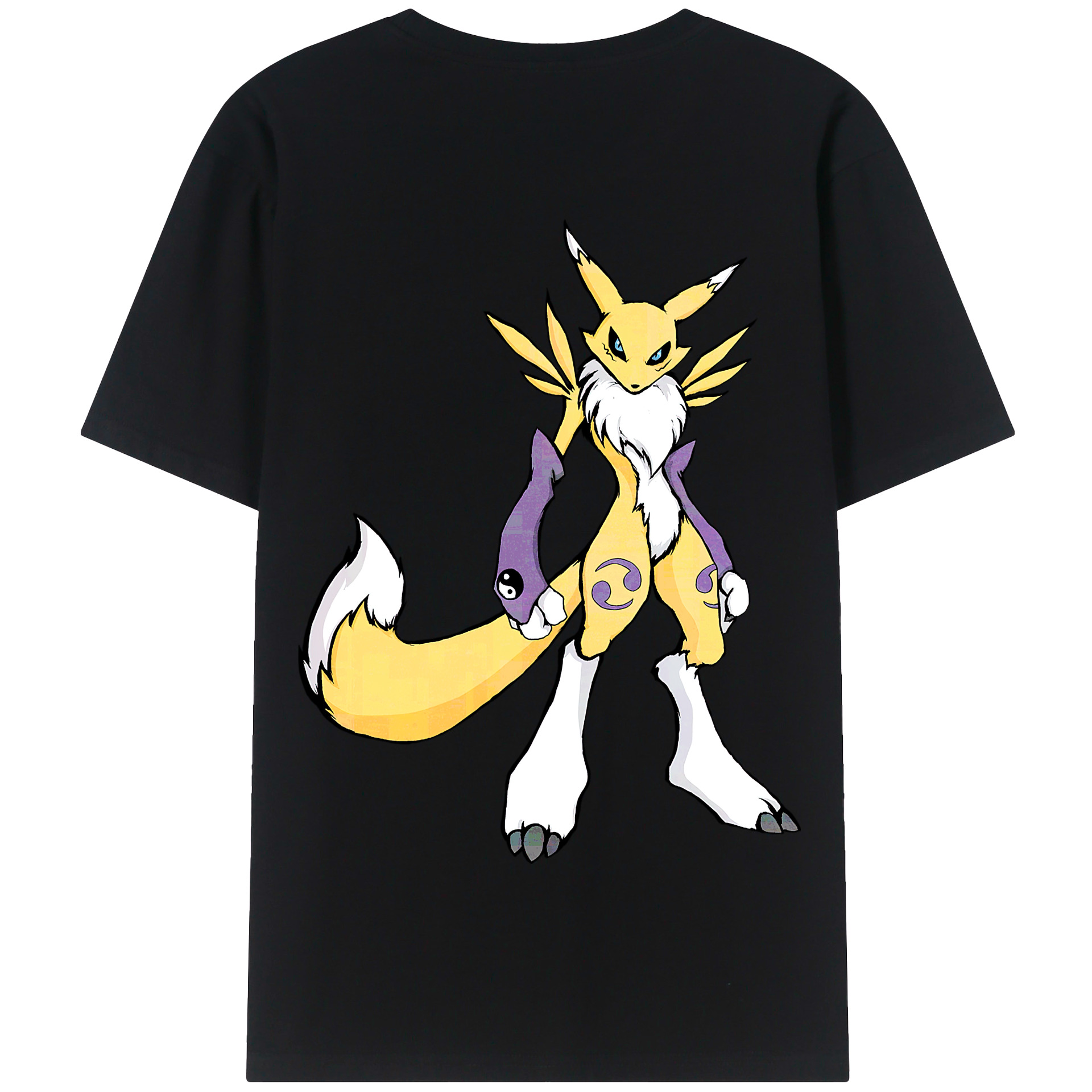 （画像用） Digimon デジタルモンスター/デジモン 綿100％半袖Tシャツ（背面プリント）