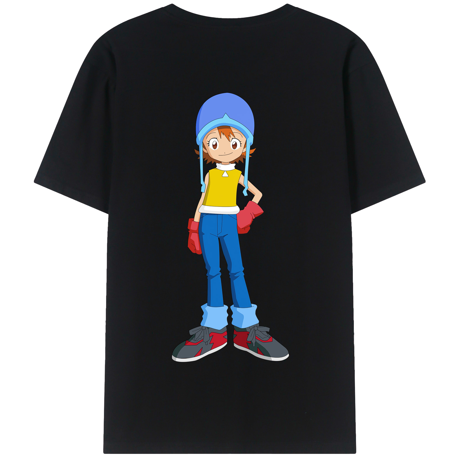 （画像用） Digimon デジタルモンスター/デジモン 綿100％半袖Tシャツ（背面プリント）