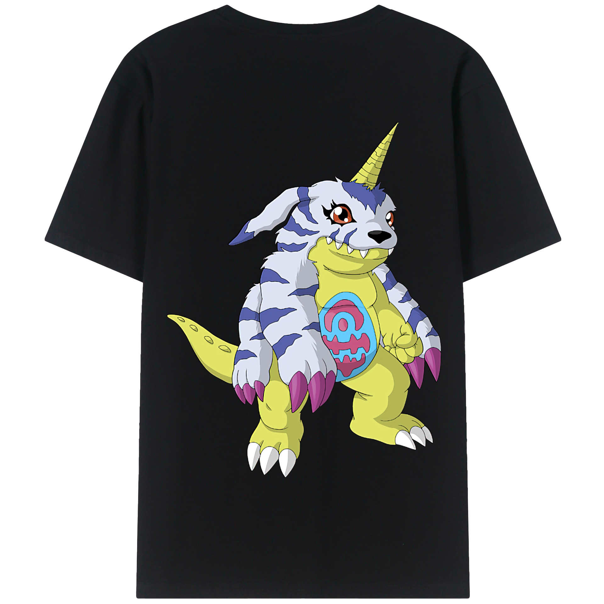 （画像用） Digimon デジタルモンスター/デジモン 綿100％半袖Tシャツ（背面プリント）