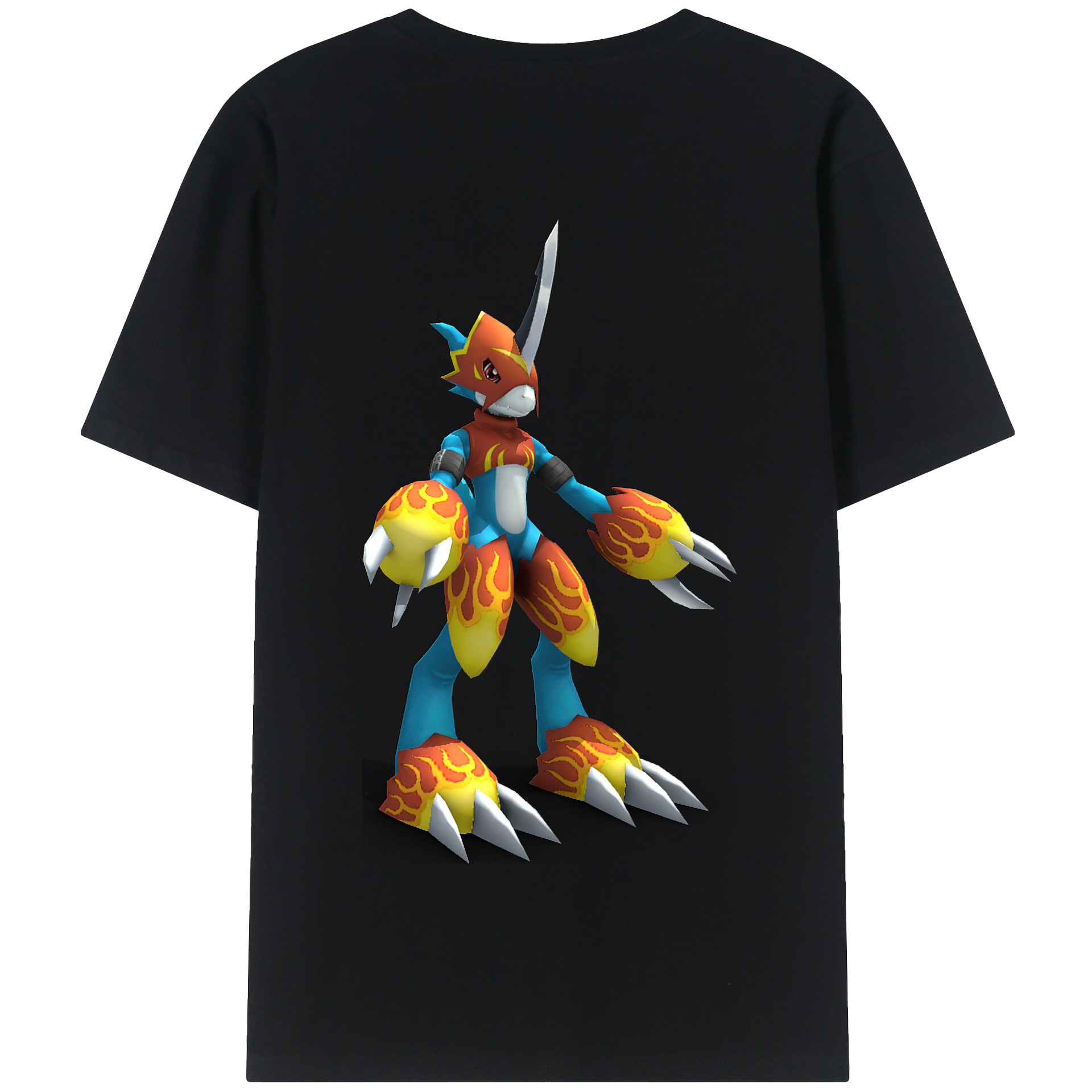（画像用） Digimon デジタルモンスター/デジモン 綿100％半袖Tシャツ（背面プリント）