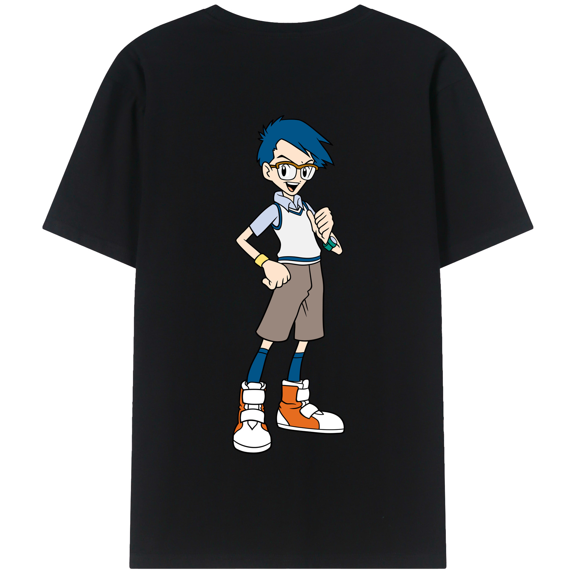 （画像用） Digimon デジタルモンスター/デジモン 綿100％半袖Tシャツ（背面プリント）