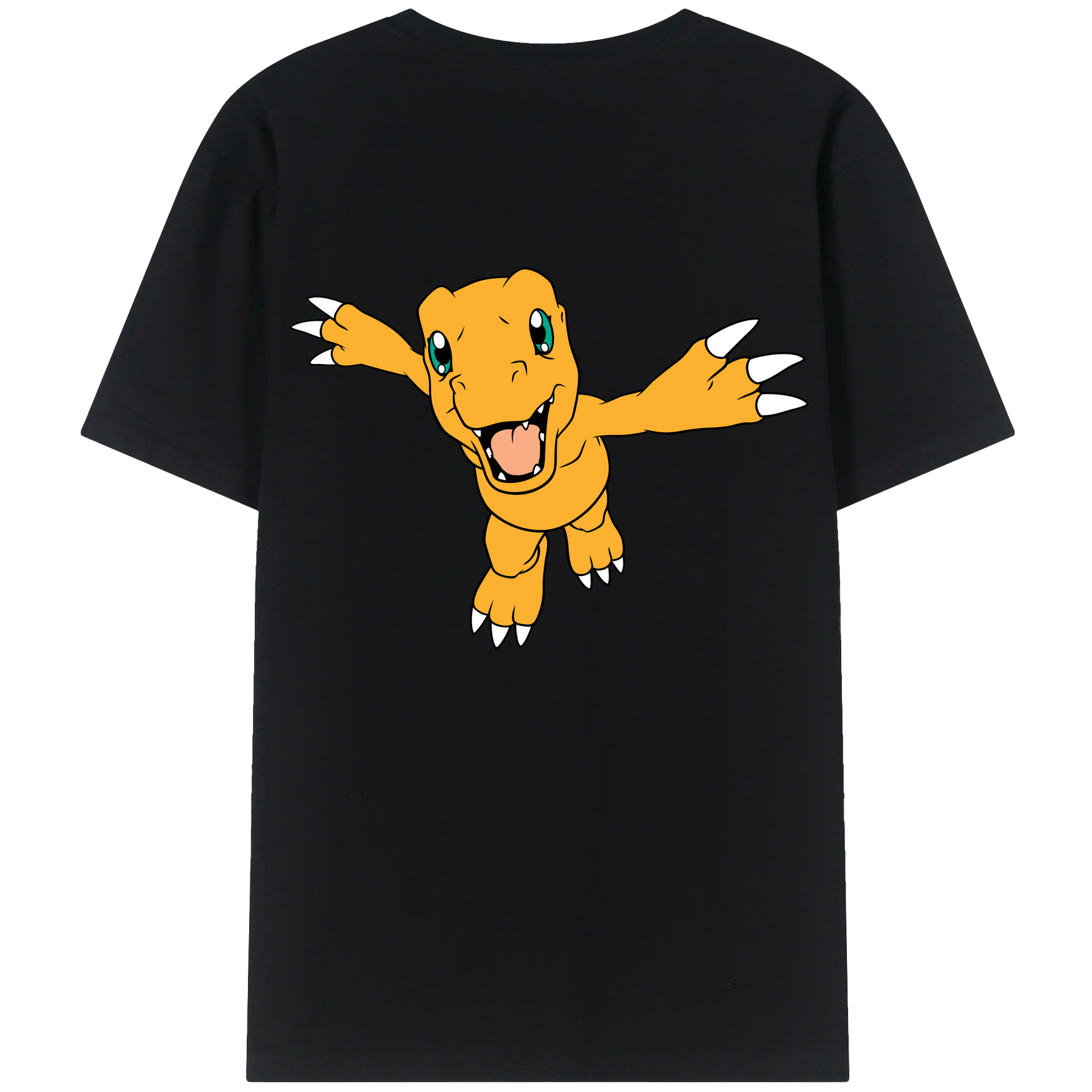 （画像用） Digimon デジタルモンスター/デジモン 綿100％半袖Tシャツ（背面プリント）