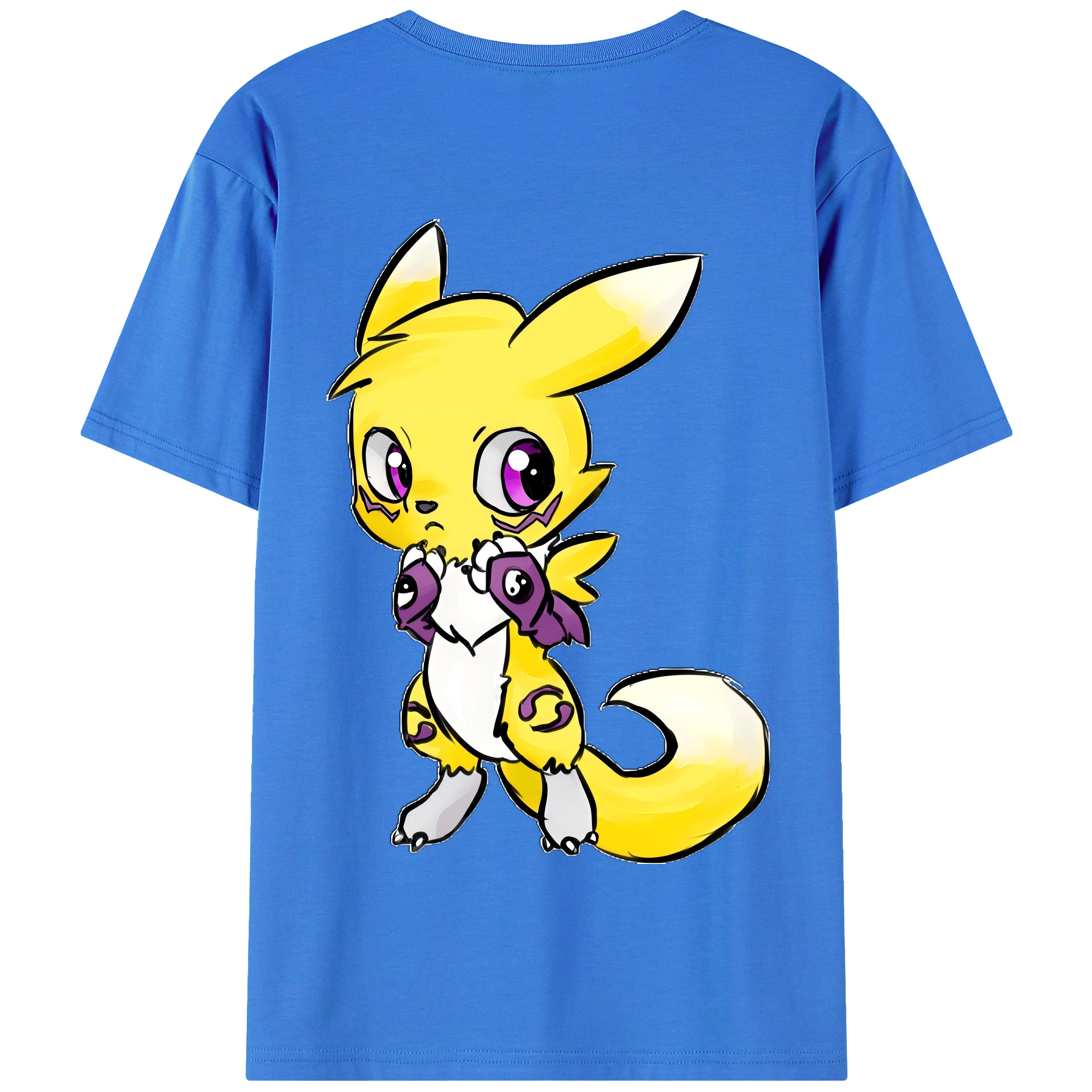 （画像用） Digimon デジタルモンスター/デジモン 綿100％半袖Tシャツ（背面プリント）