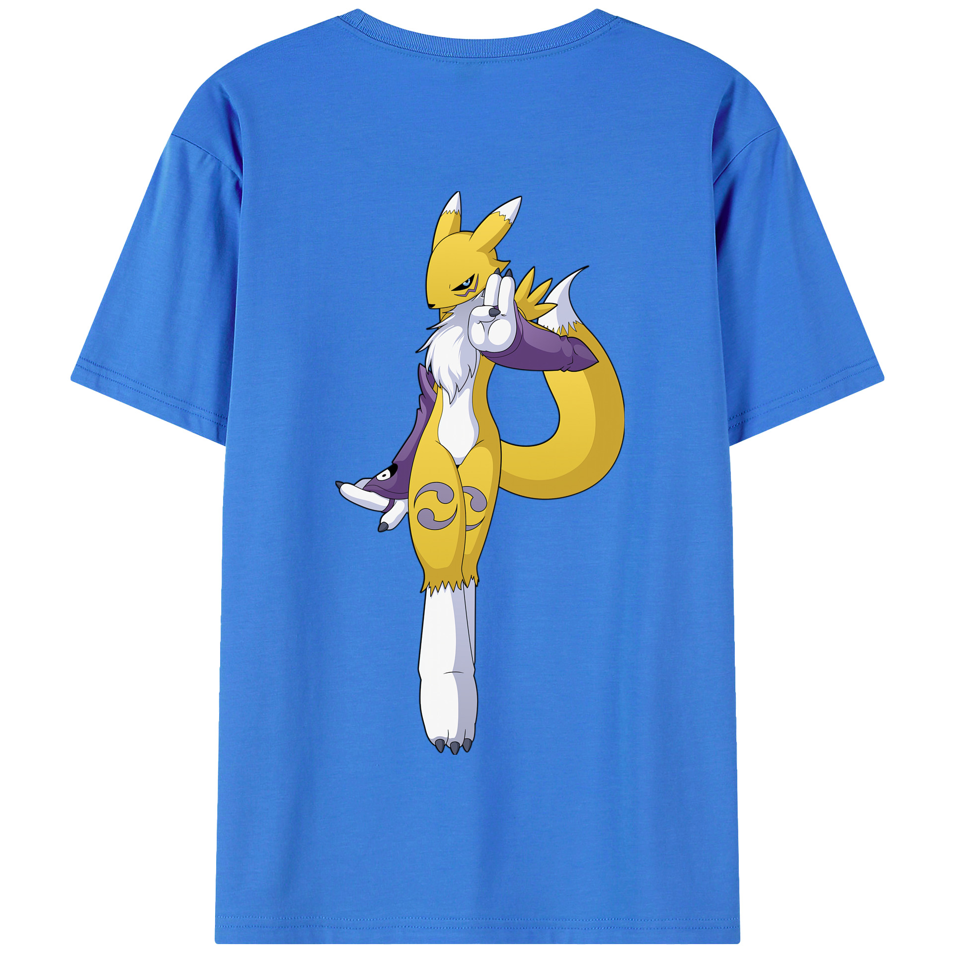 （画像用） Digimon デジタルモンスター/デジモン 綿100％半袖Tシャツ（背面プリント）