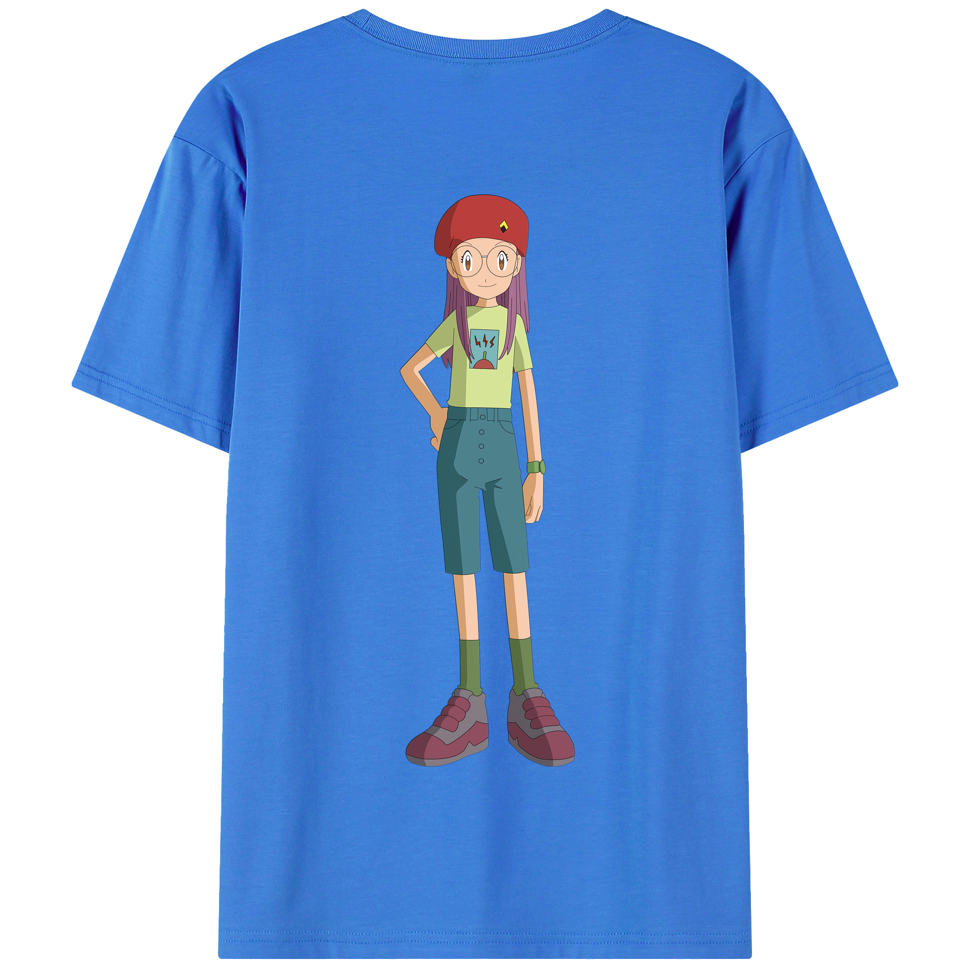（画像用） Digimon デジタルモンスター/デジモン 綿100％半袖Tシャツ（背面プリント）