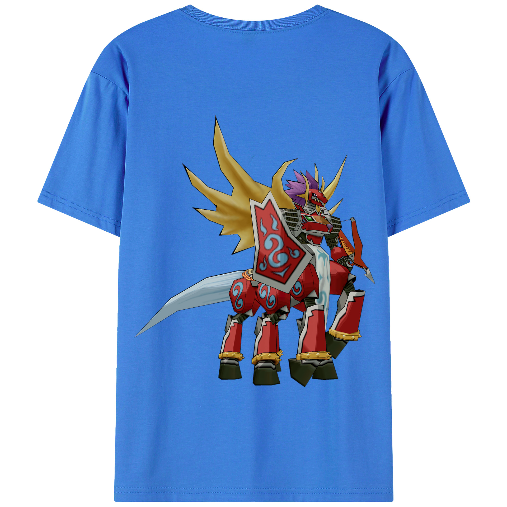 （画像用） Digimon デジタルモンスター/デジモン 綿100％半袖Tシャツ（背面プリント）