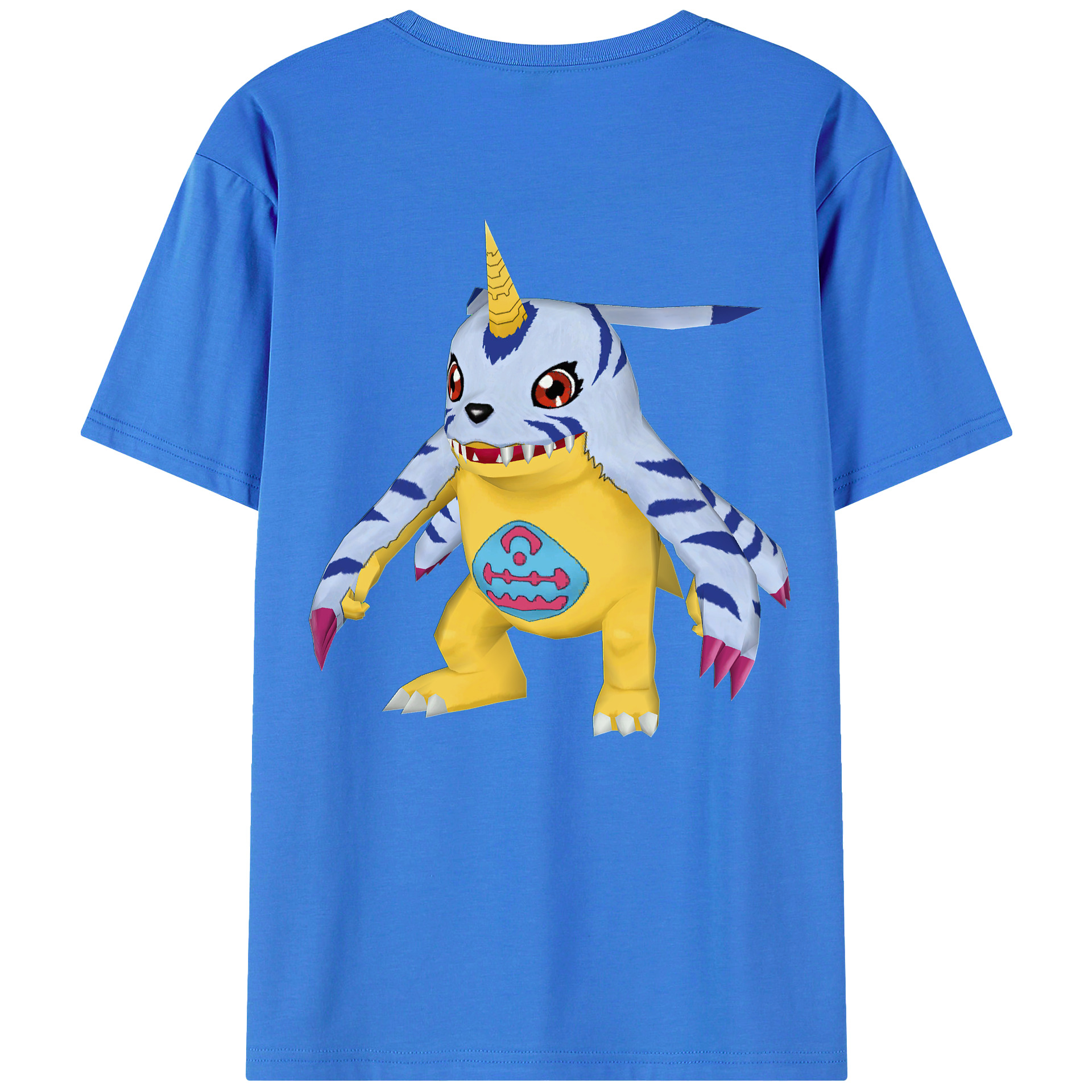 （画像用） Digimon デジタルモンスター/デジモン 綿100％半袖Tシャツ（背面プリント）