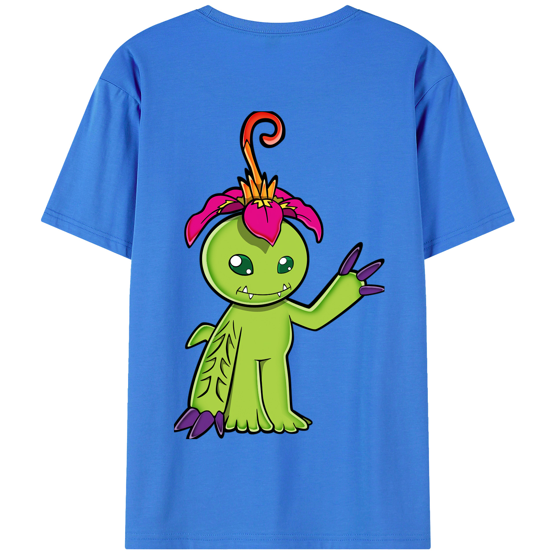 （画像用） Digimon デジタルモンスター/デジモン 綿100％半袖Tシャツ（背面プリント）