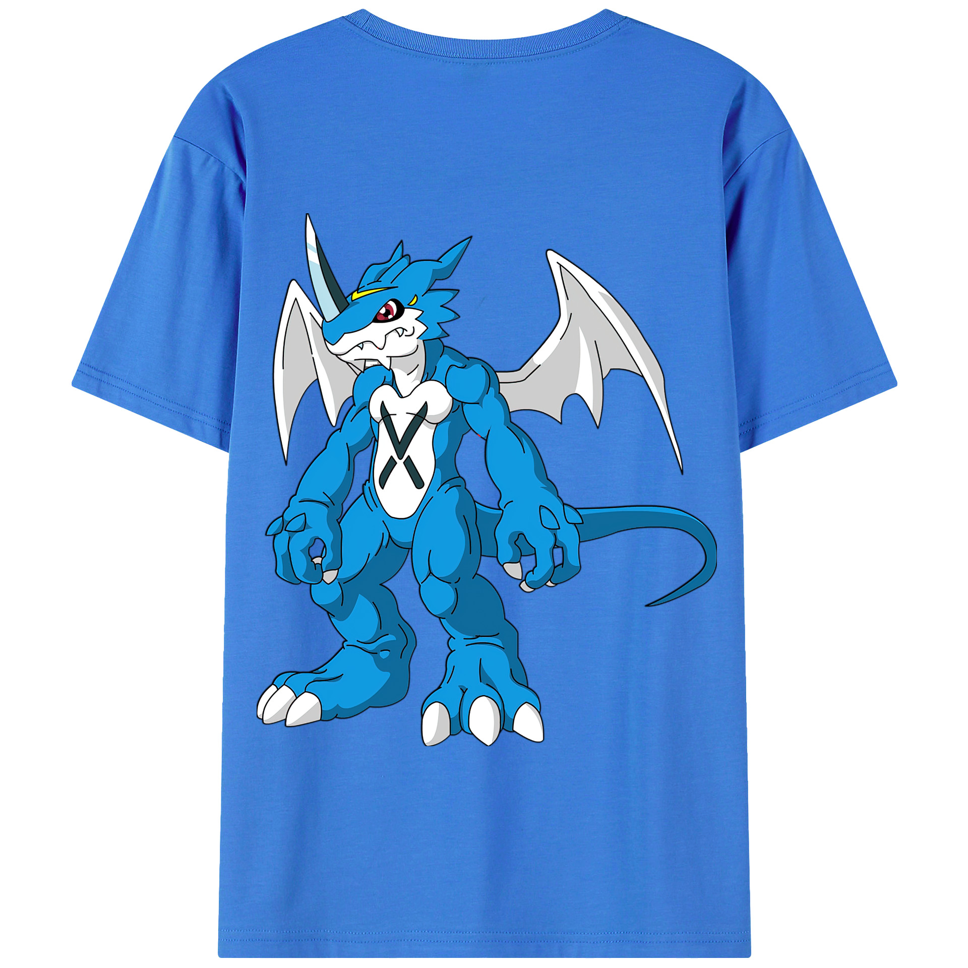 （画像用） Digimon デジタルモンスター/デジモン 綿100％半袖Tシャツ（背面プリント）