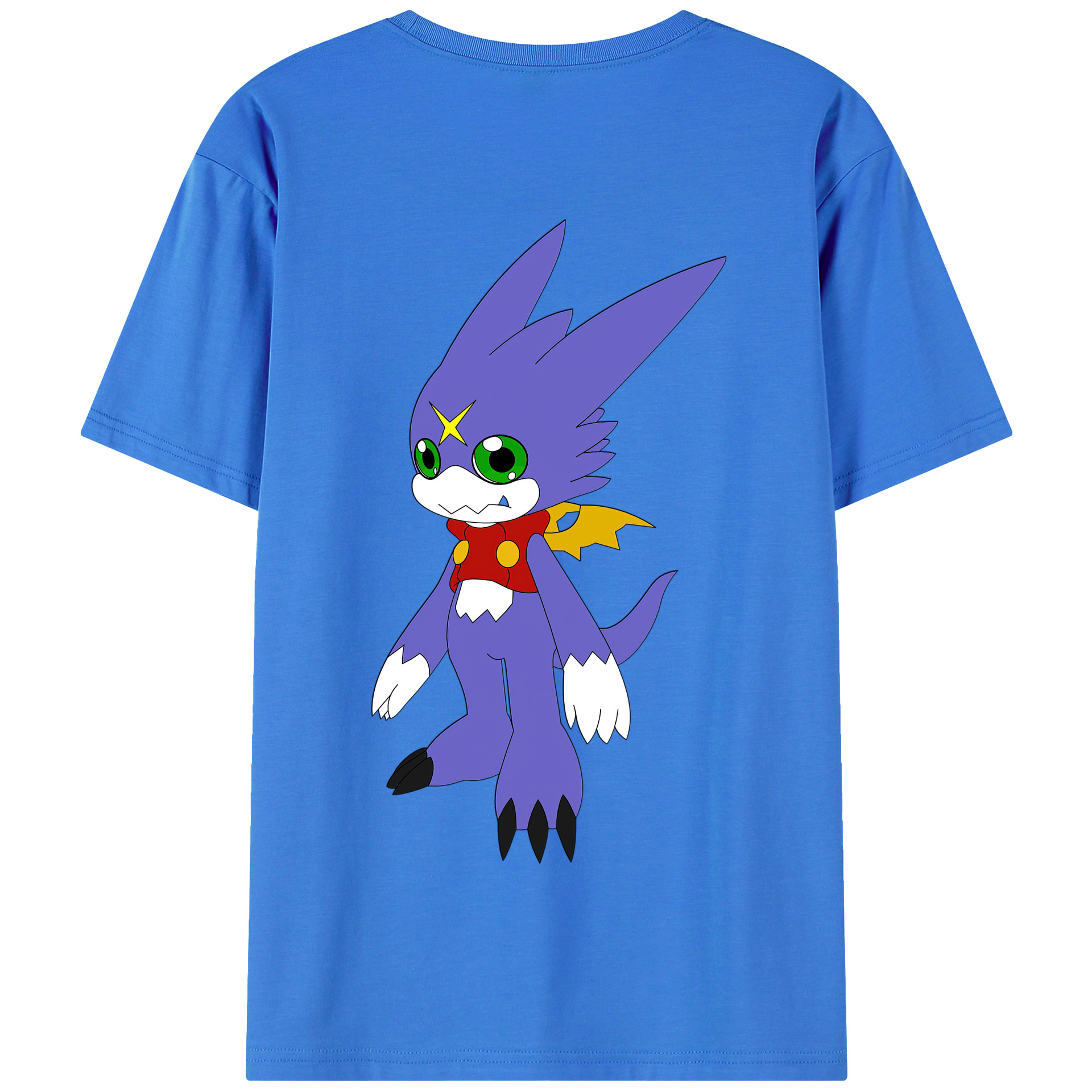 （画像用） Digimon デジタルモンスター/デジモン 綿100％半袖Tシャツ（背面プリント）