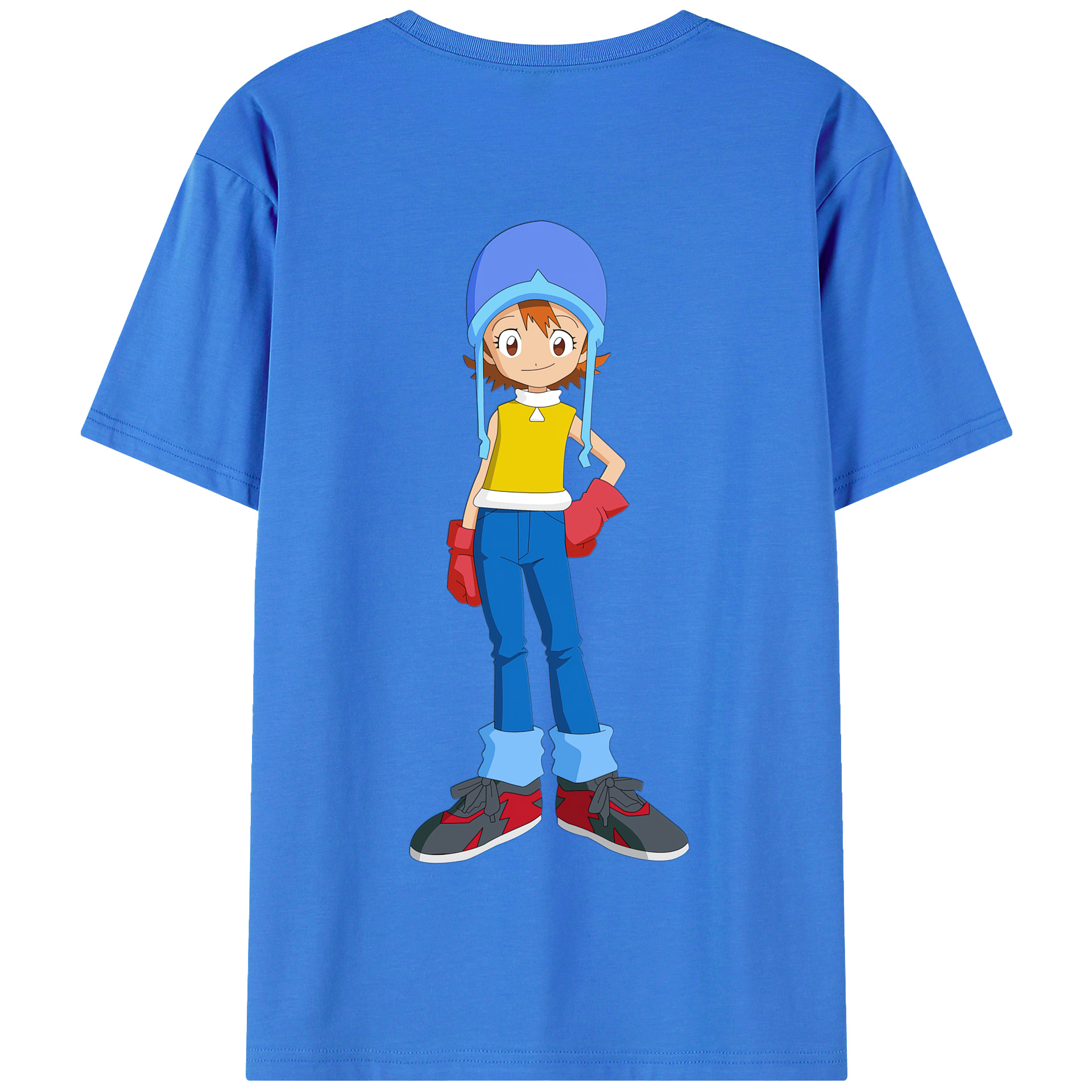 （画像用） Digimon デジタルモンスター/デジモン 綿100％半袖Tシャツ（背面プリント）
