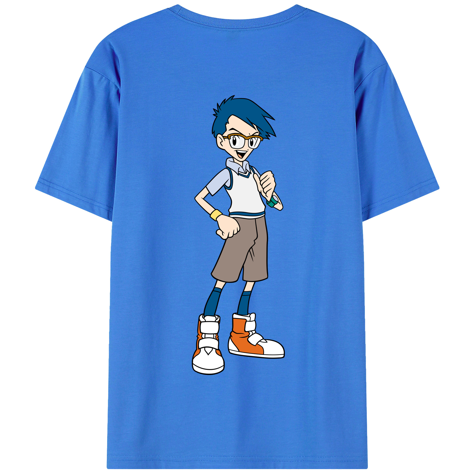 （画像用） Digimon デジタルモンスター/デジモン 綿100％半袖Tシャツ（背面プリント）