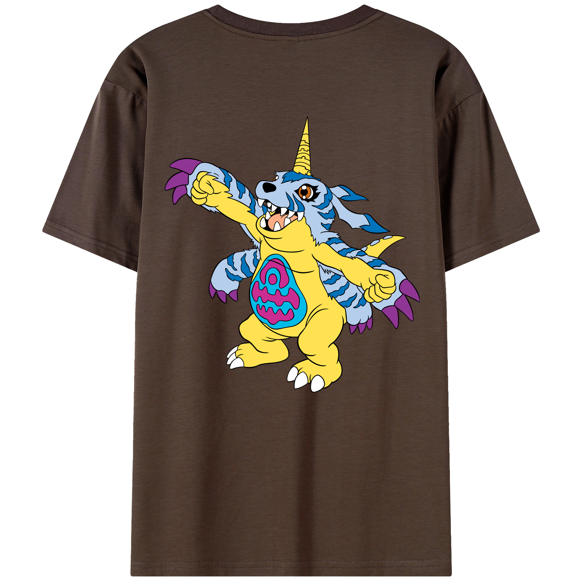 （画像用） Digimon デジタルモンスター/デジモン 綿100％半袖Tシャツ（背面プリント）