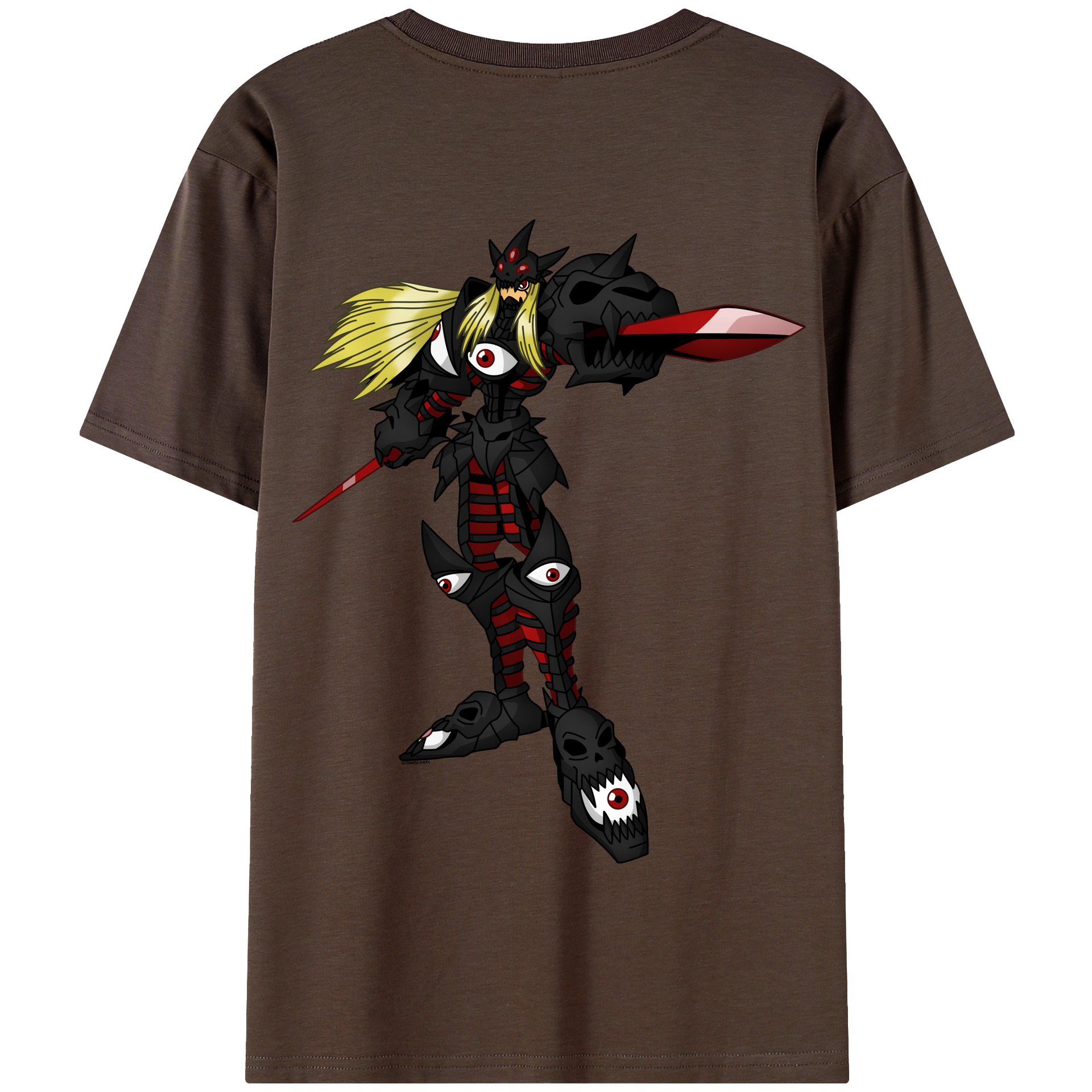 （画像用） Digimon デジタルモンスター/デジモン 綿100％半袖Tシャツ（背面プリント）