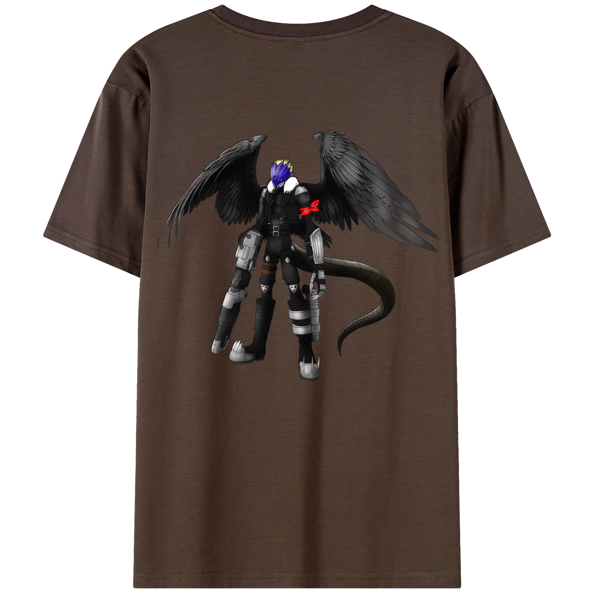 （画像用） Digimon デジタルモンスター/デジモン 綿100％半袖Tシャツ（背面プリント）