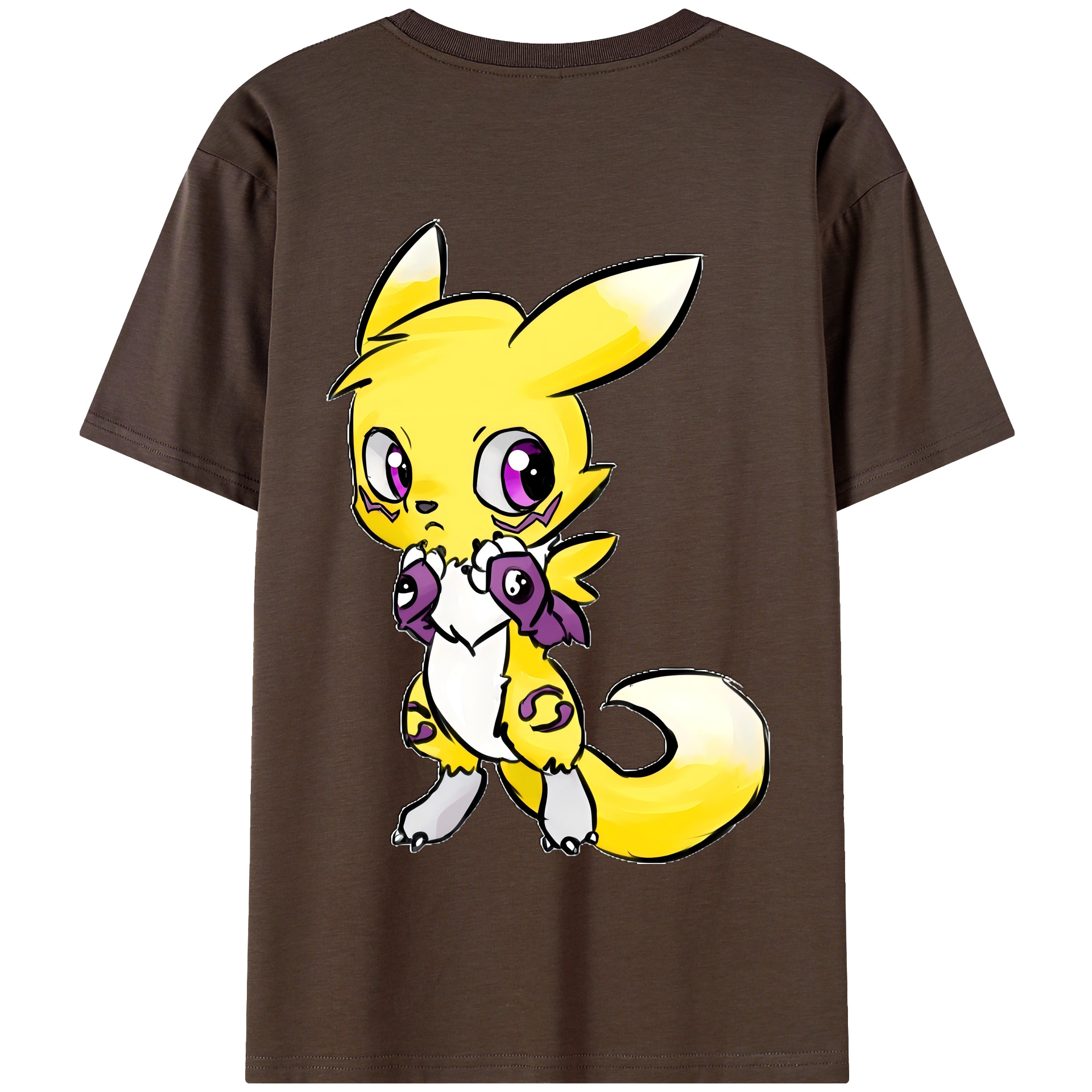 （画像用） Digimon デジタルモンスター/デジモン 綿100％半袖Tシャツ（背面プリント）