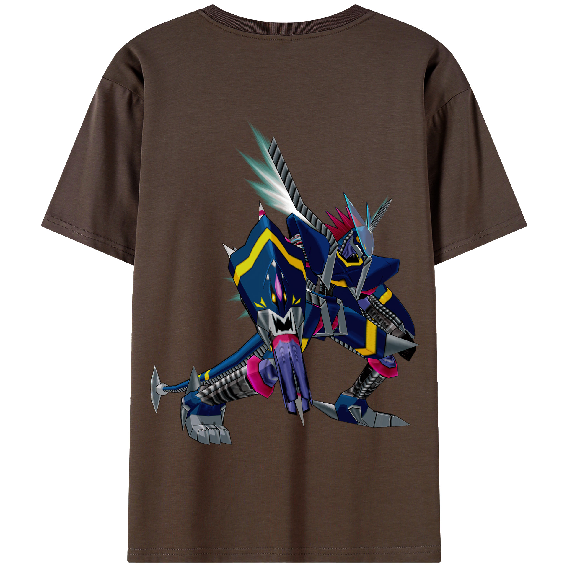 （画像用） Digimon デジタルモンスター/デジモン 綿100％半袖Tシャツ（背面プリント）