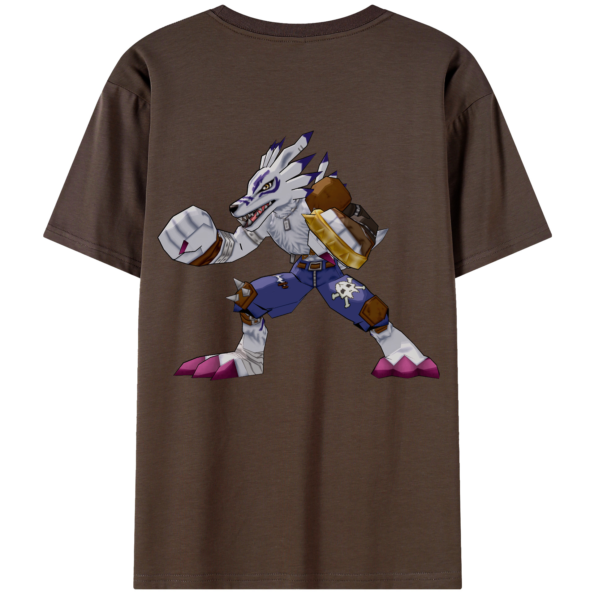 （画像用） Digimon デジタルモンスター/デジモン 綿100％半袖Tシャツ（背面プリント）