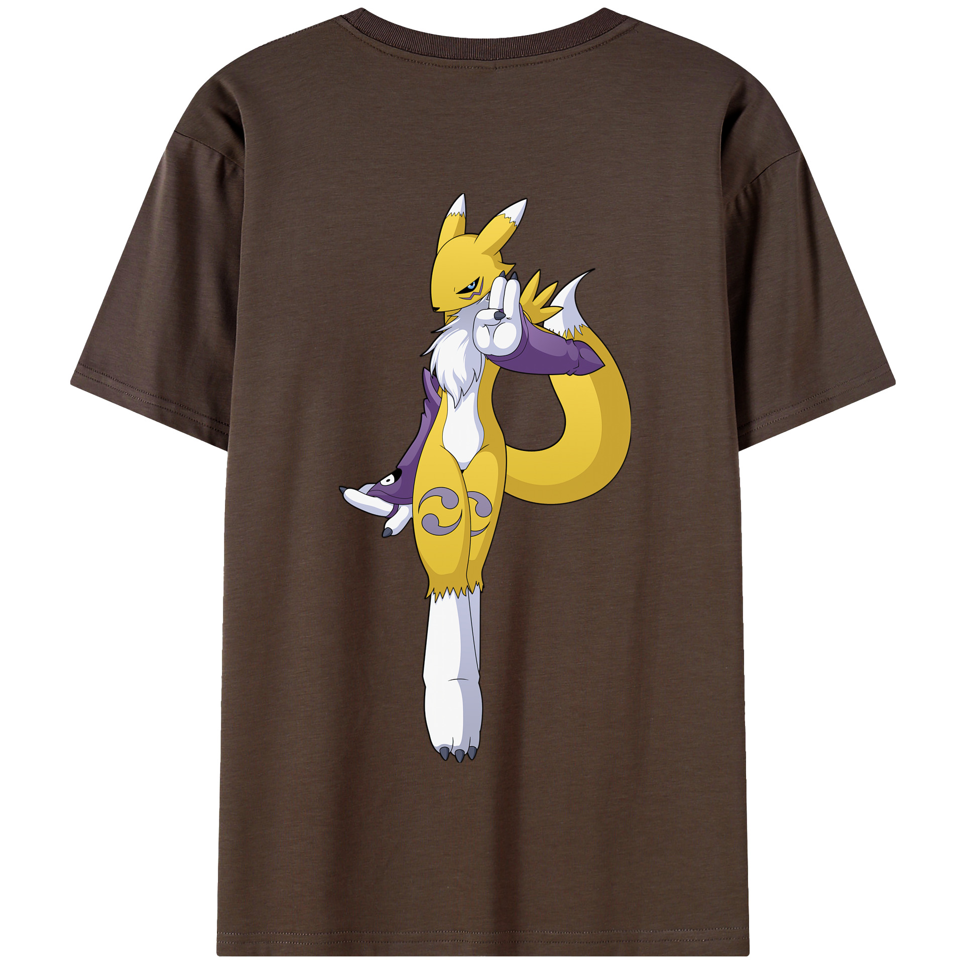 （画像用） Digimon デジタルモンスター/デジモン 綿100％半袖Tシャツ（背面プリント）