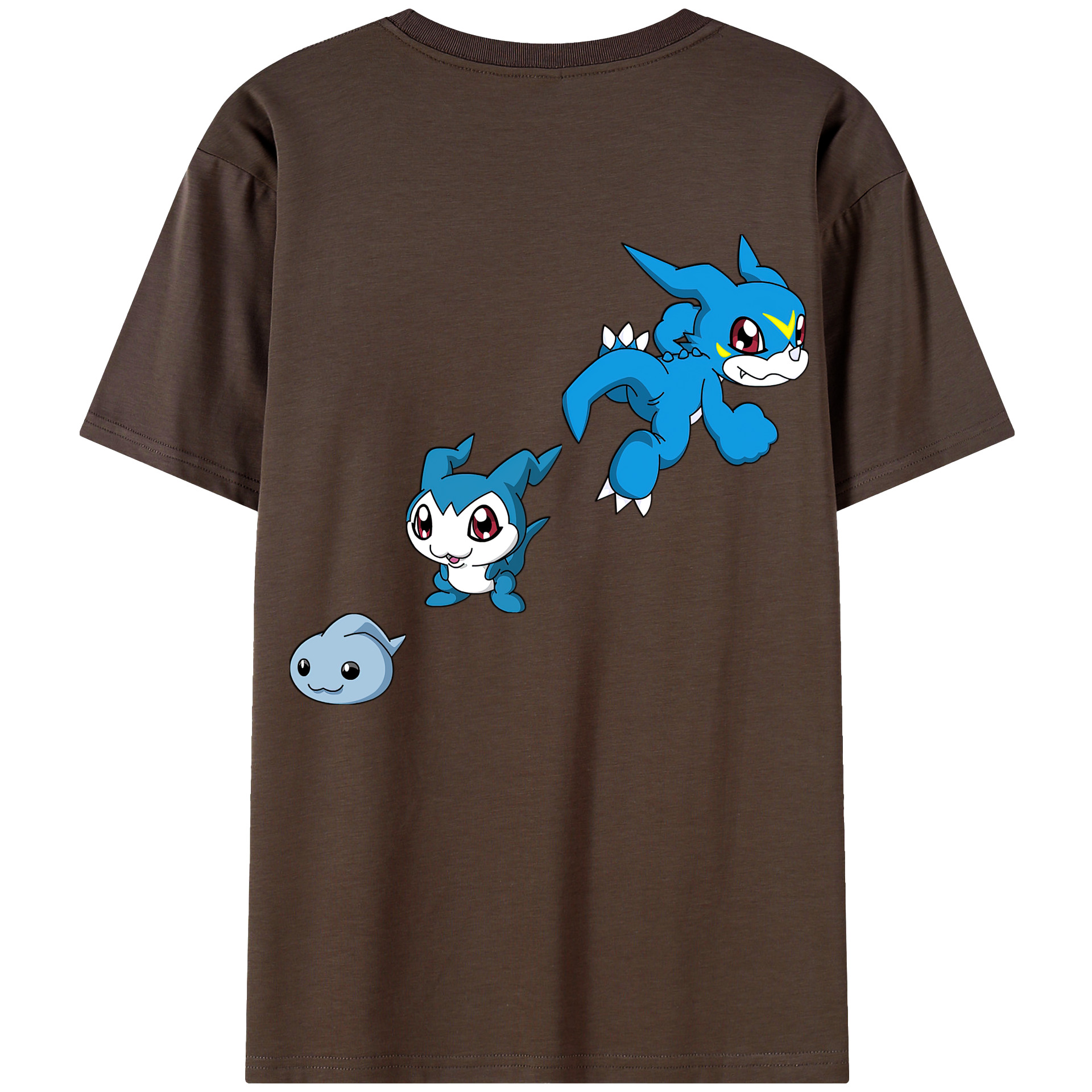 （画像用） Digimon デジタルモンスター/デジモン 綿100％半袖Tシャツ（背面プリント）