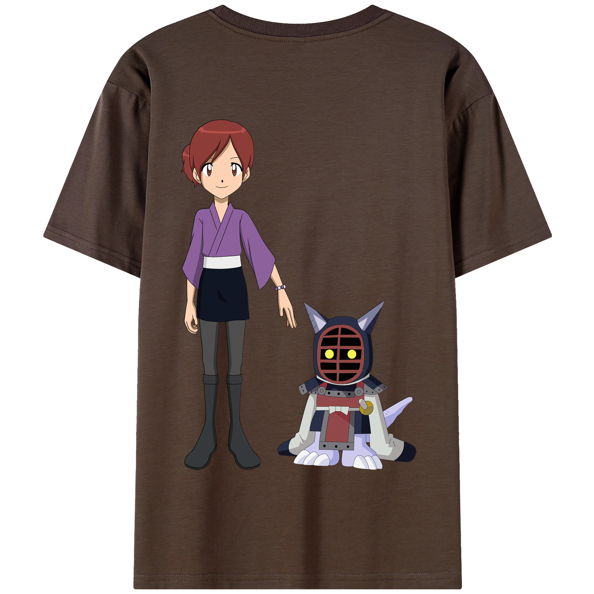 （画像用） Digimon デジタルモンスター/デジモン 綿100％半袖Tシャツ（背面プリント）