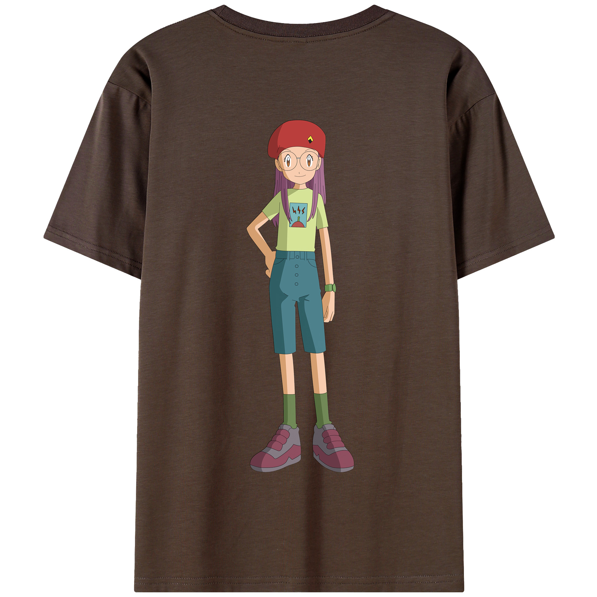 （画像用） Digimon デジタルモンスター/デジモン 綿100％半袖Tシャツ（背面プリント）