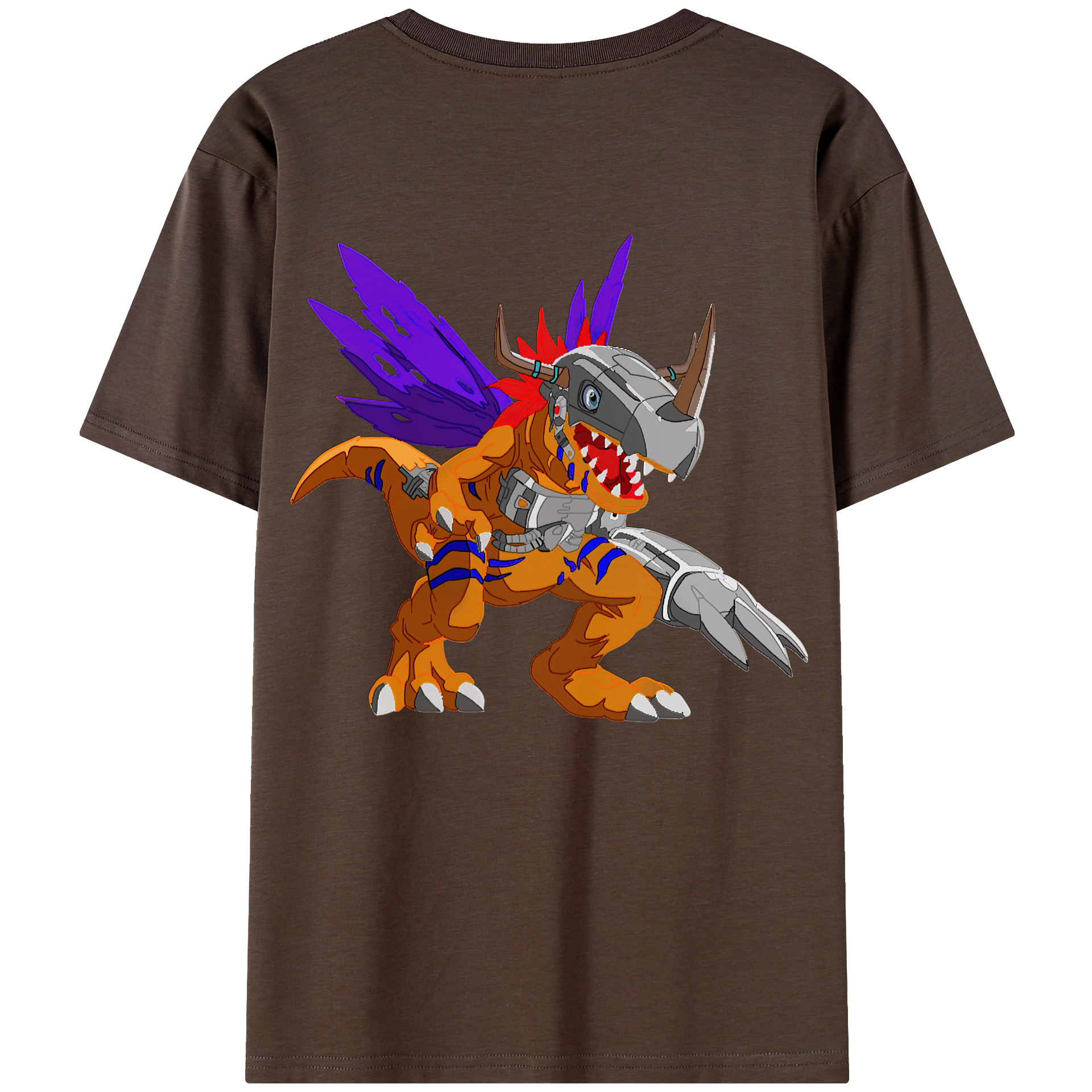（画像用） Digimon デジタルモンスター/デジモン 綿100％半袖Tシャツ（背面プリント）