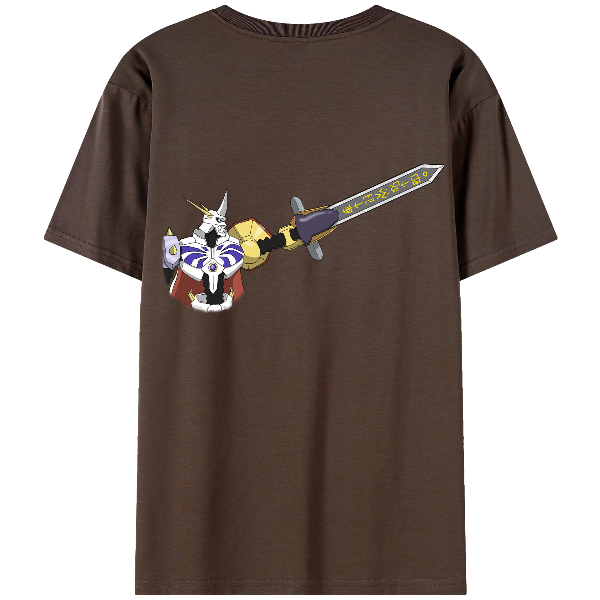（画像用） Digimon デジタルモンスター/デジモン 綿100％半袖Tシャツ（背面プリント）