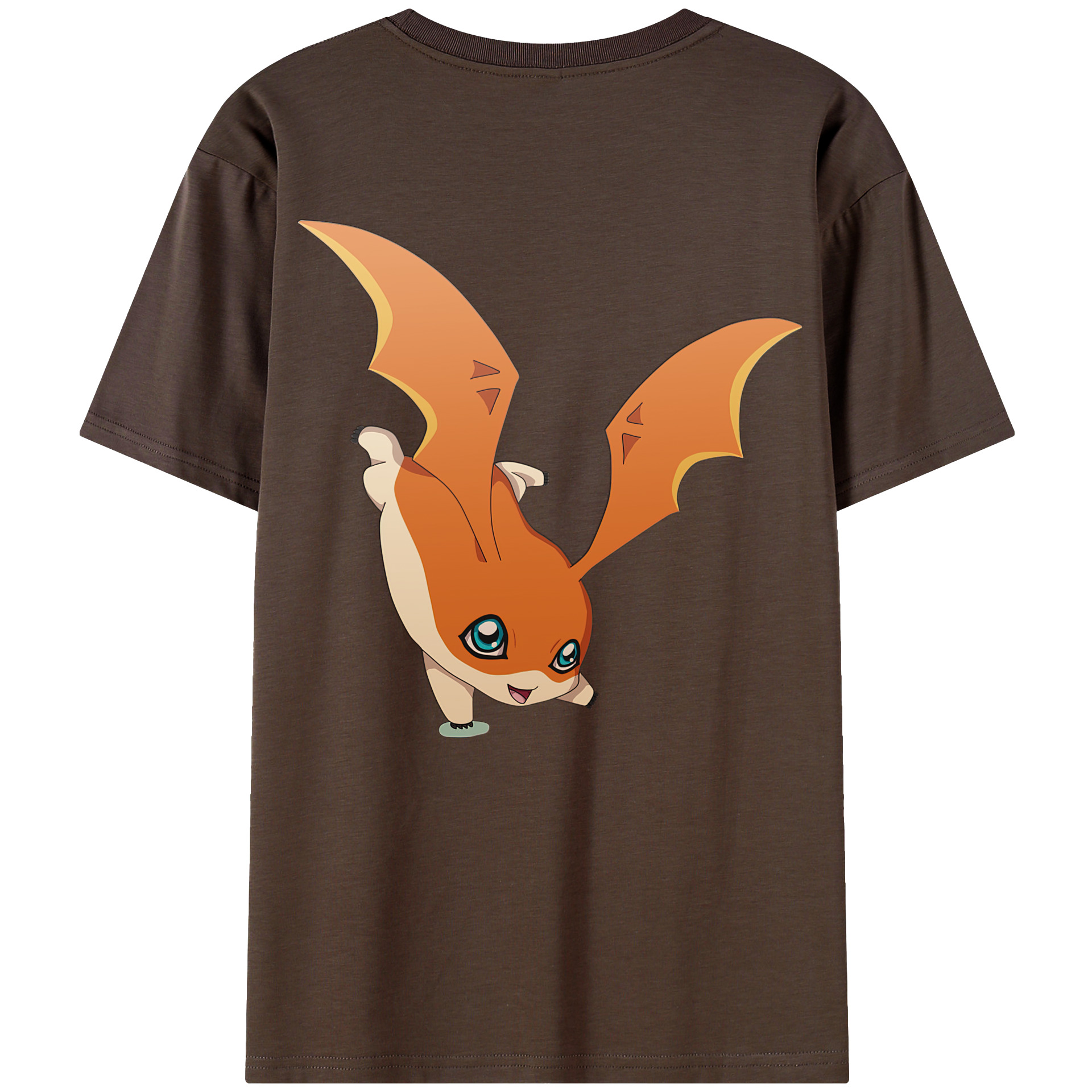 （画像用） Digimon デジタルモンスター/デジモン 綿100％半袖Tシャツ（背面プリント）