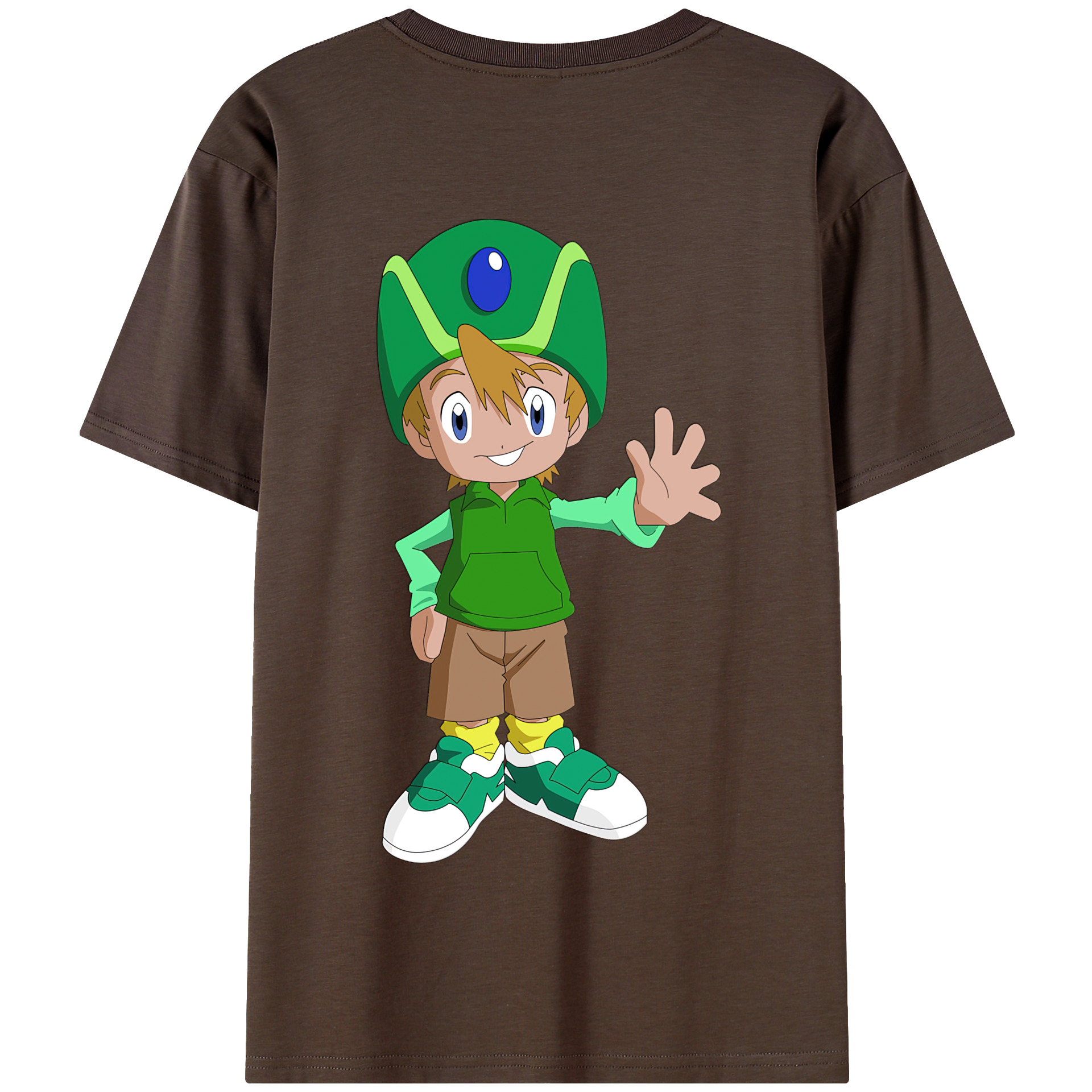（画像用） Digimon デジタルモンスター/デジモン 綿100％半袖Tシャツ（背面プリント）