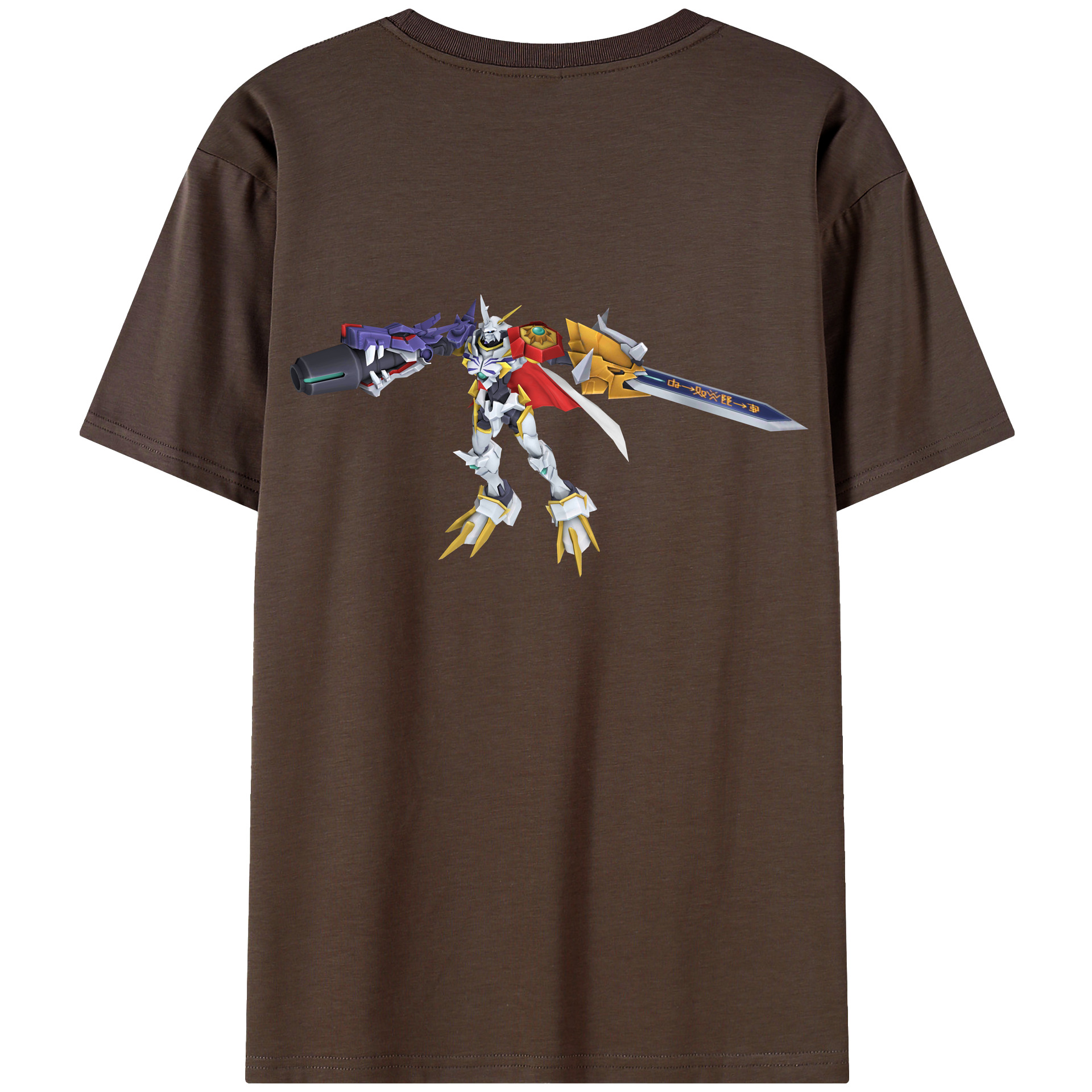 （画像用） Digimon デジタルモンスター/デジモン 綿100％半袖Tシャツ（背面プリント）