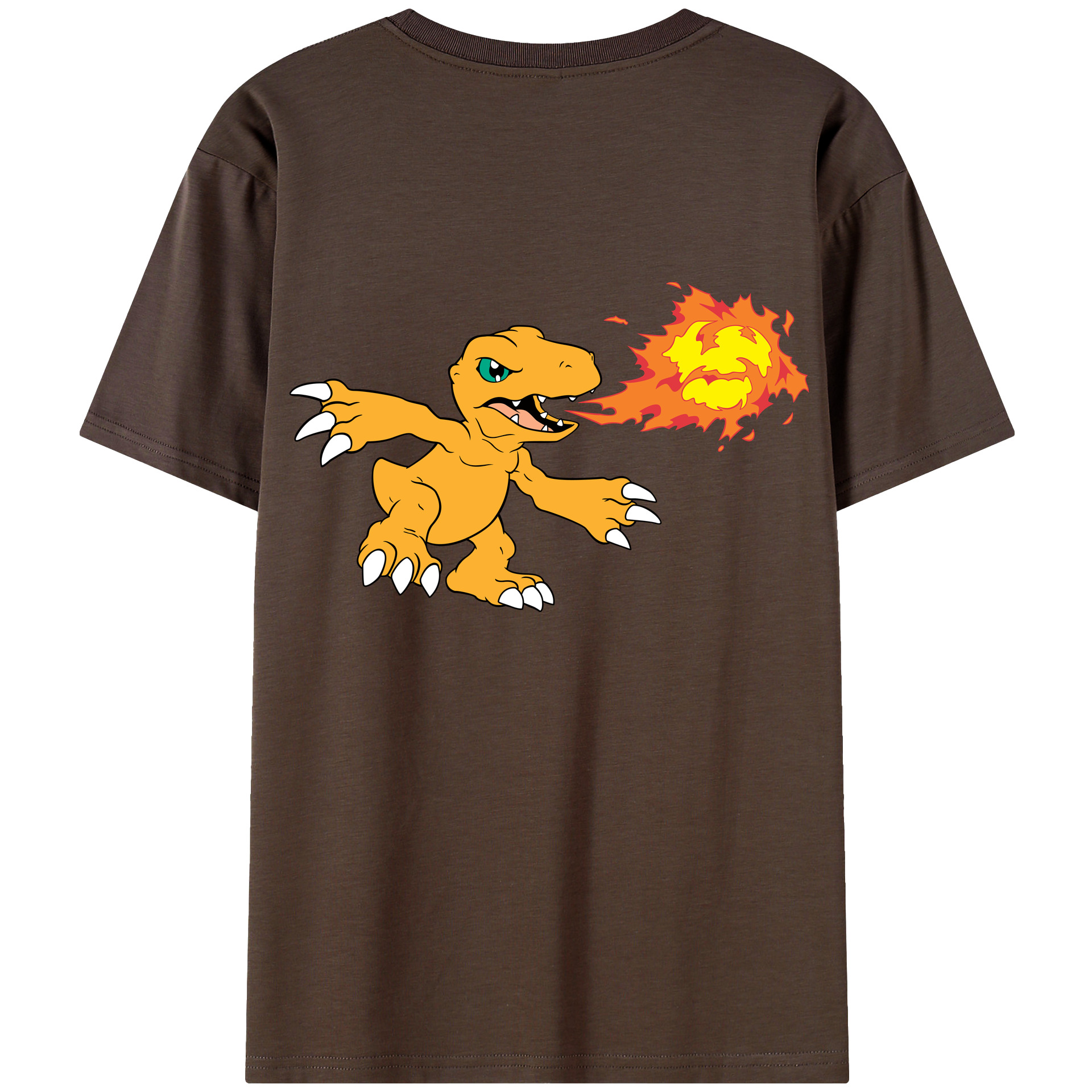 （画像用） Digimon デジタルモンスター/デジモン 綿100％半袖Tシャツ（背面プリント）