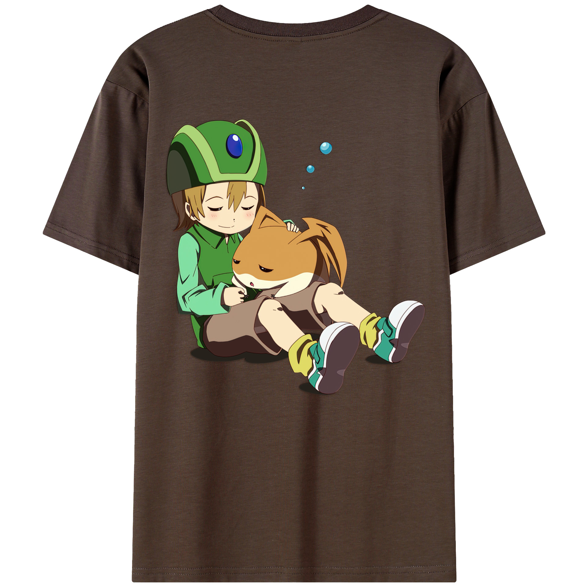 （画像用） Digimon デジタルモンスター/デジモン 綿100％半袖Tシャツ（背面プリント）