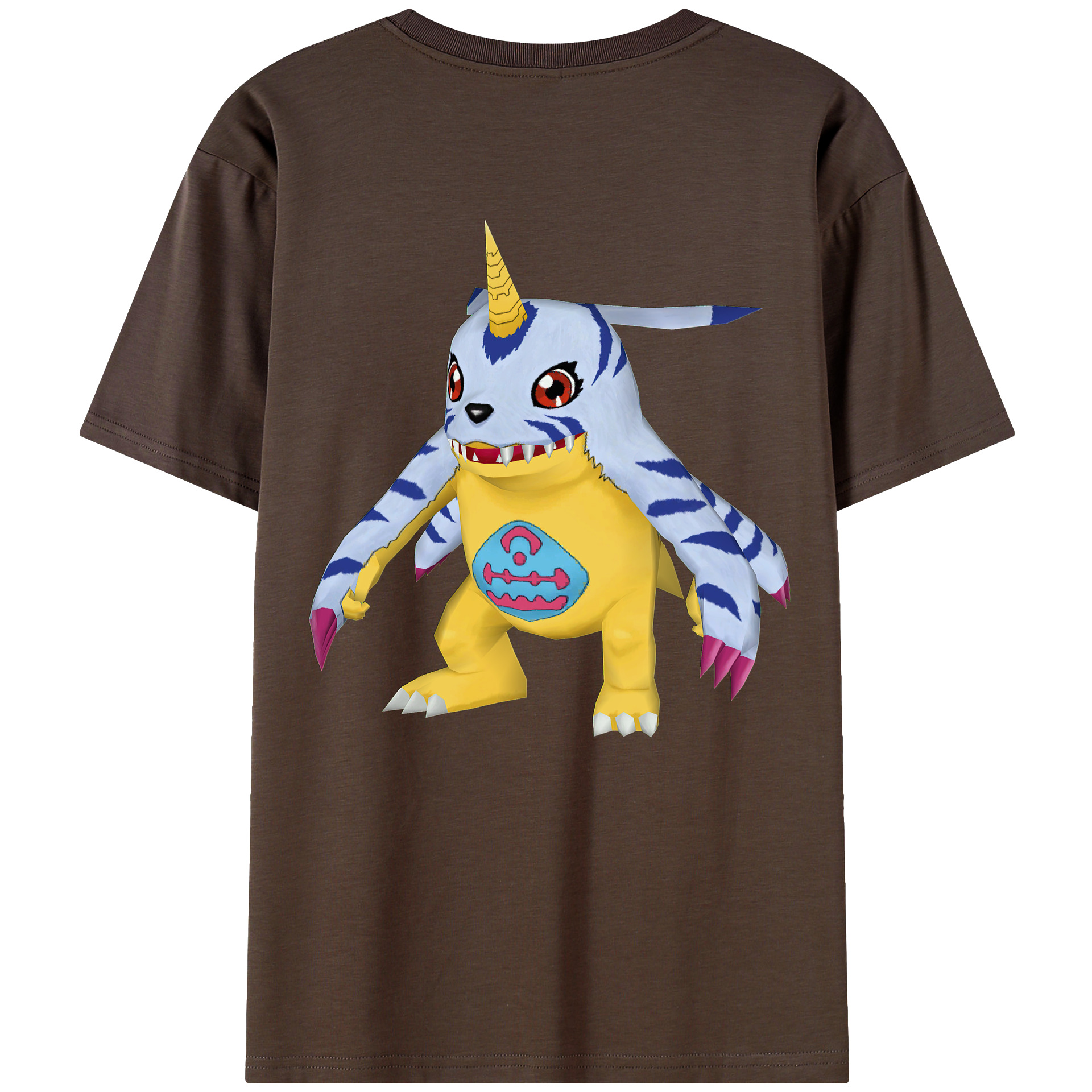 （画像用） Digimon デジタルモンスター/デジモン 綿100％半袖Tシャツ（背面プリント）