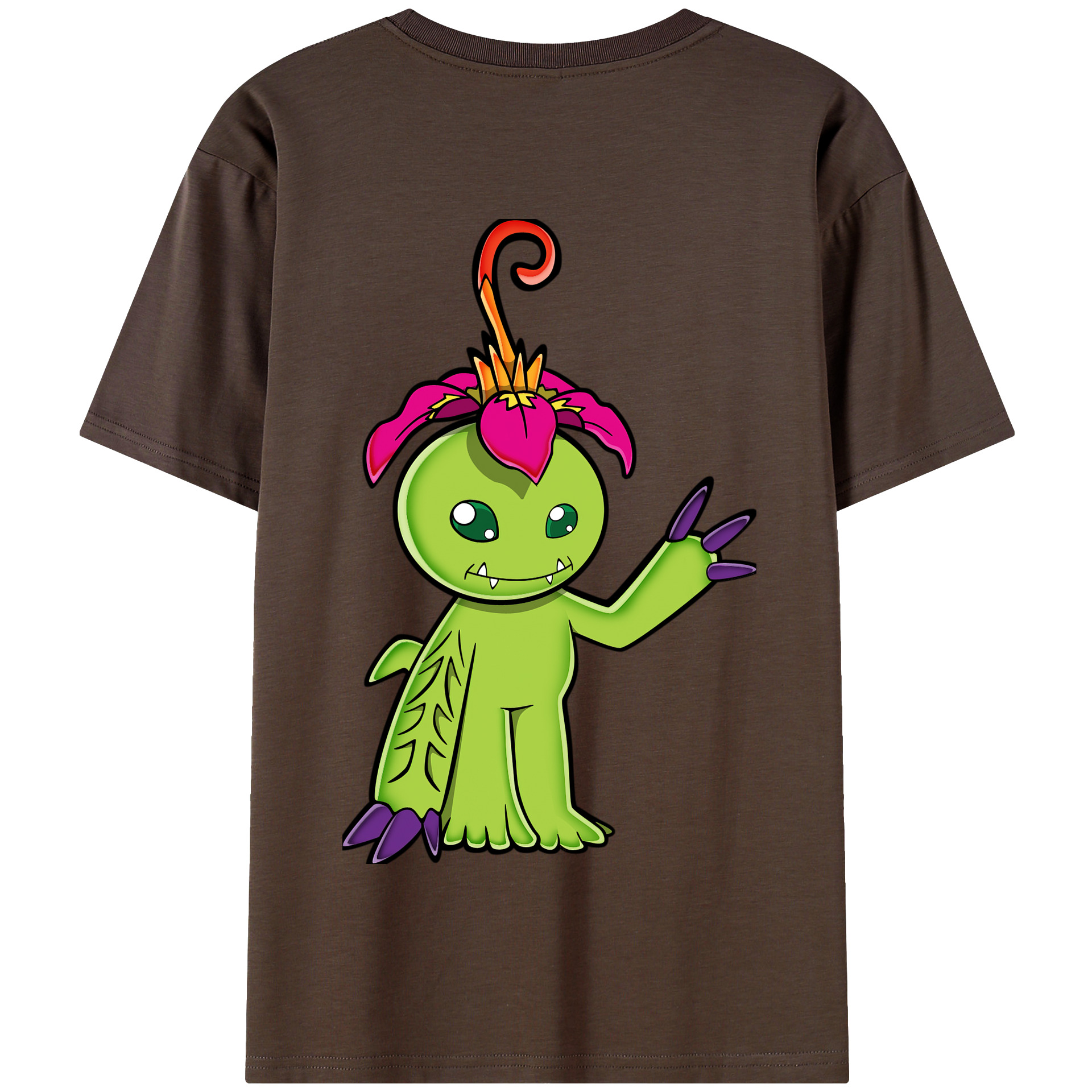 （画像用） Digimon デジタルモンスター/デジモン 綿100％半袖Tシャツ（背面プリント）