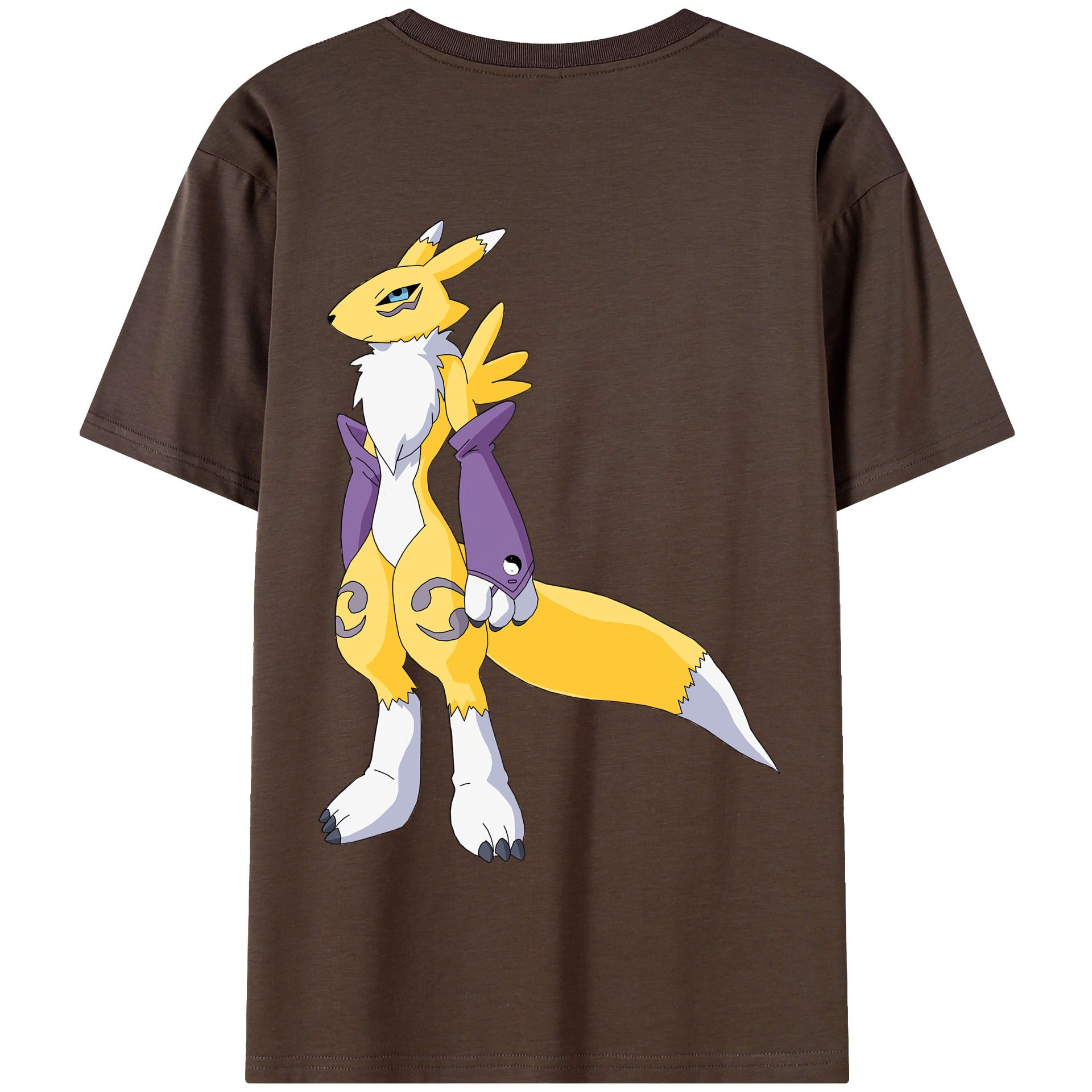 （画像用） Digimon デジタルモンスター/デジモン 綿100％半袖Tシャツ（背面プリント）
