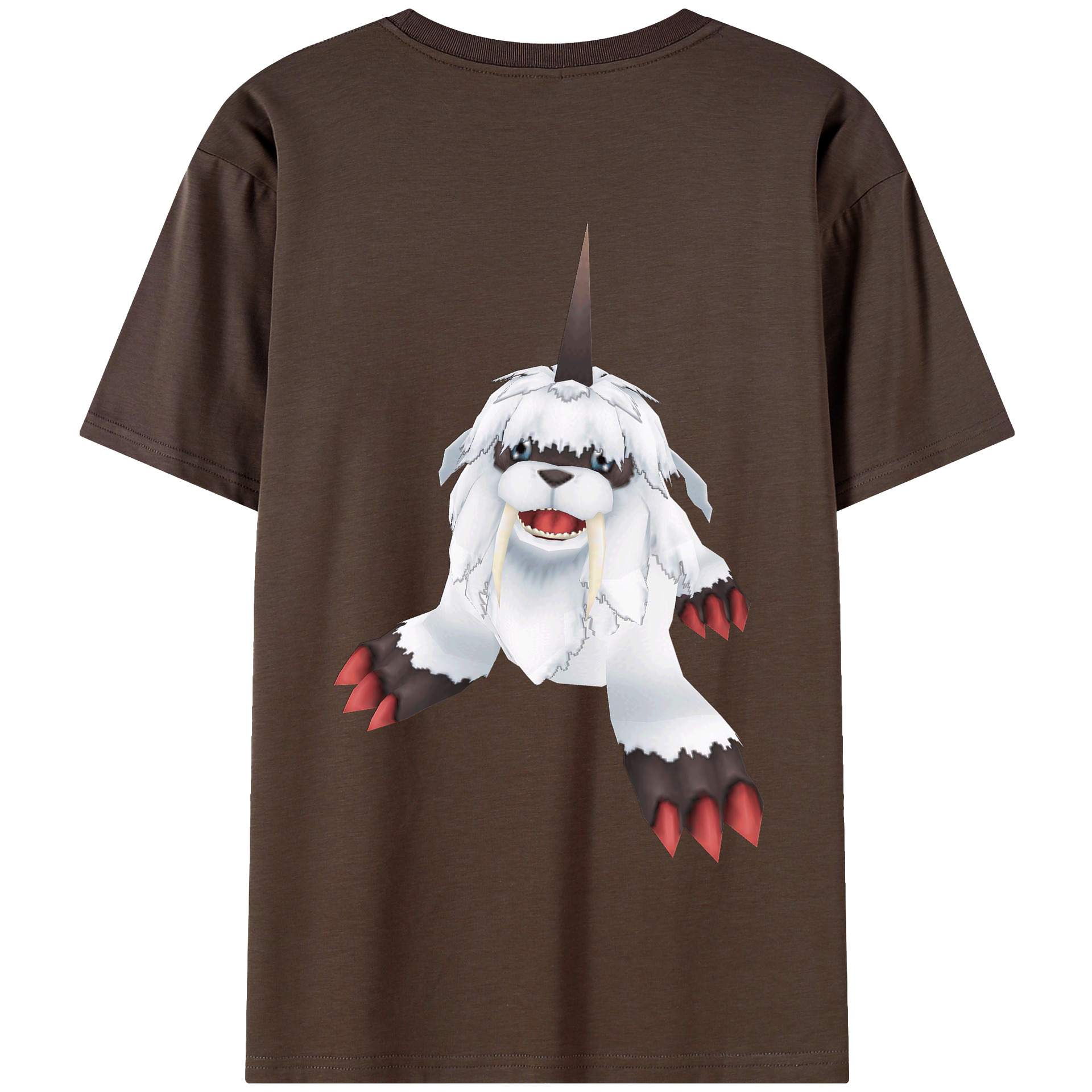 （画像用） Digimon デジタルモンスター/デジモン 綿100％半袖Tシャツ（背面プリント）