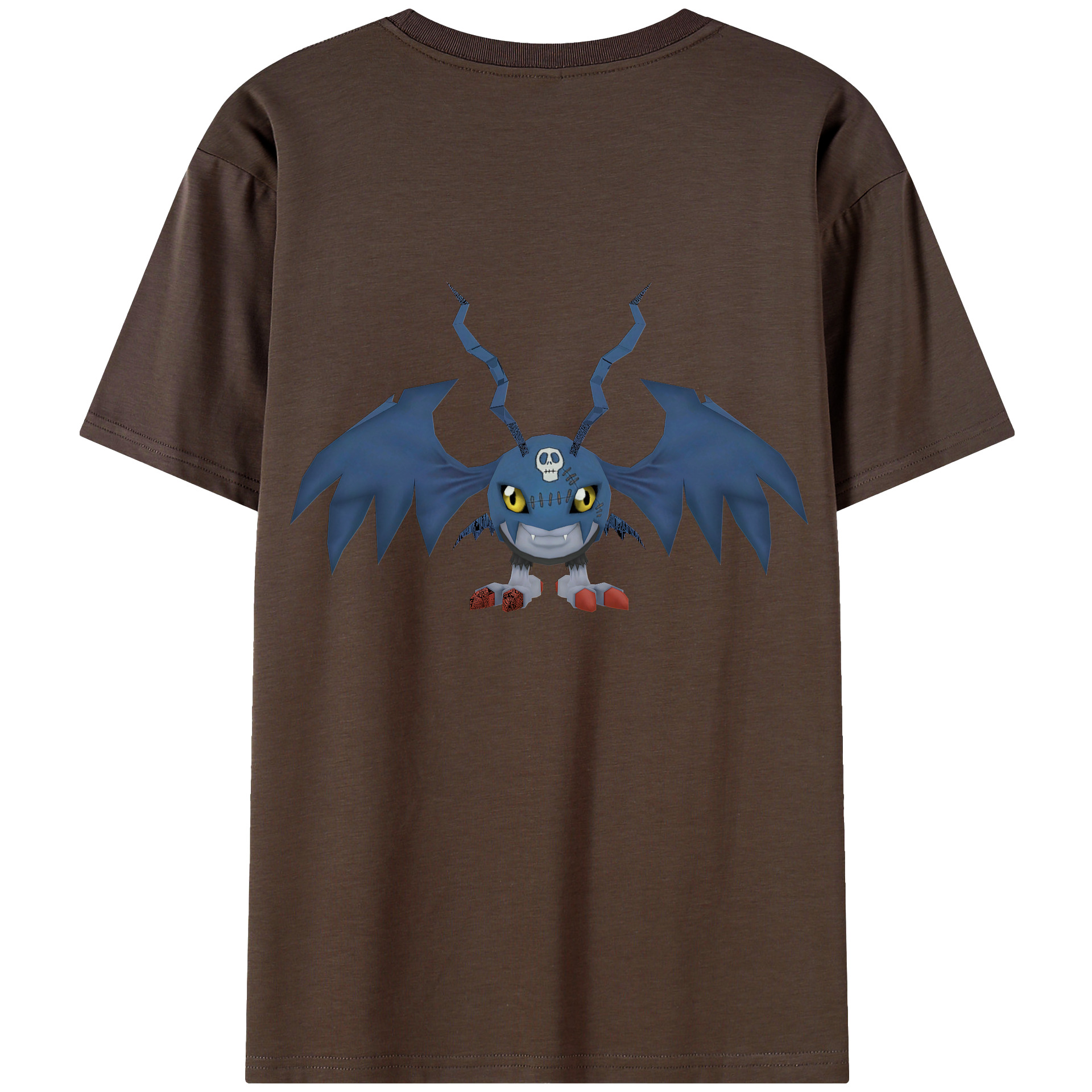 （画像用） Digimon デジタルモンスター/デジモン 綿100％半袖Tシャツ（背面プリント）