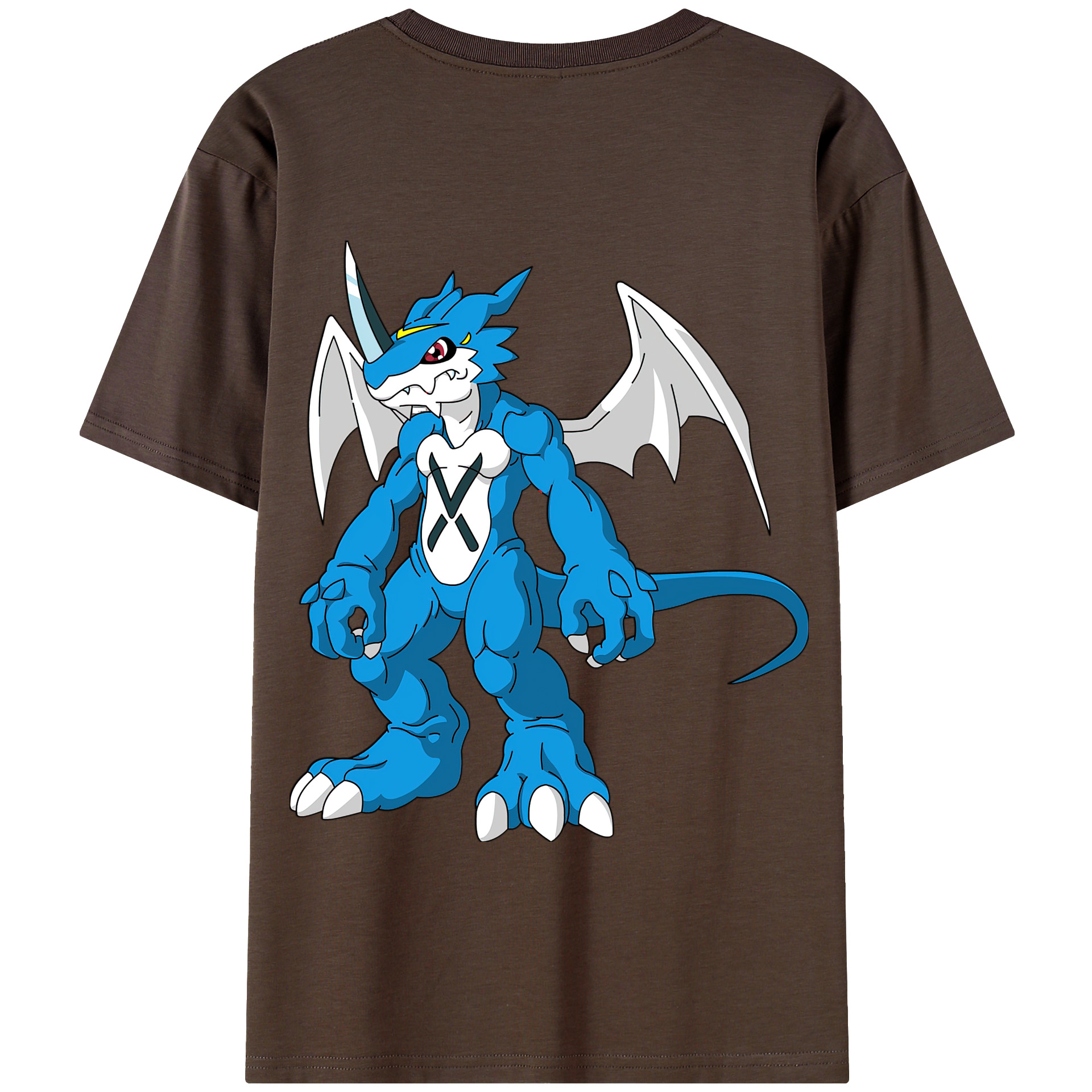 （画像用） Digimon デジタルモンスター/デジモン 綿100％半袖Tシャツ（背面プリント）