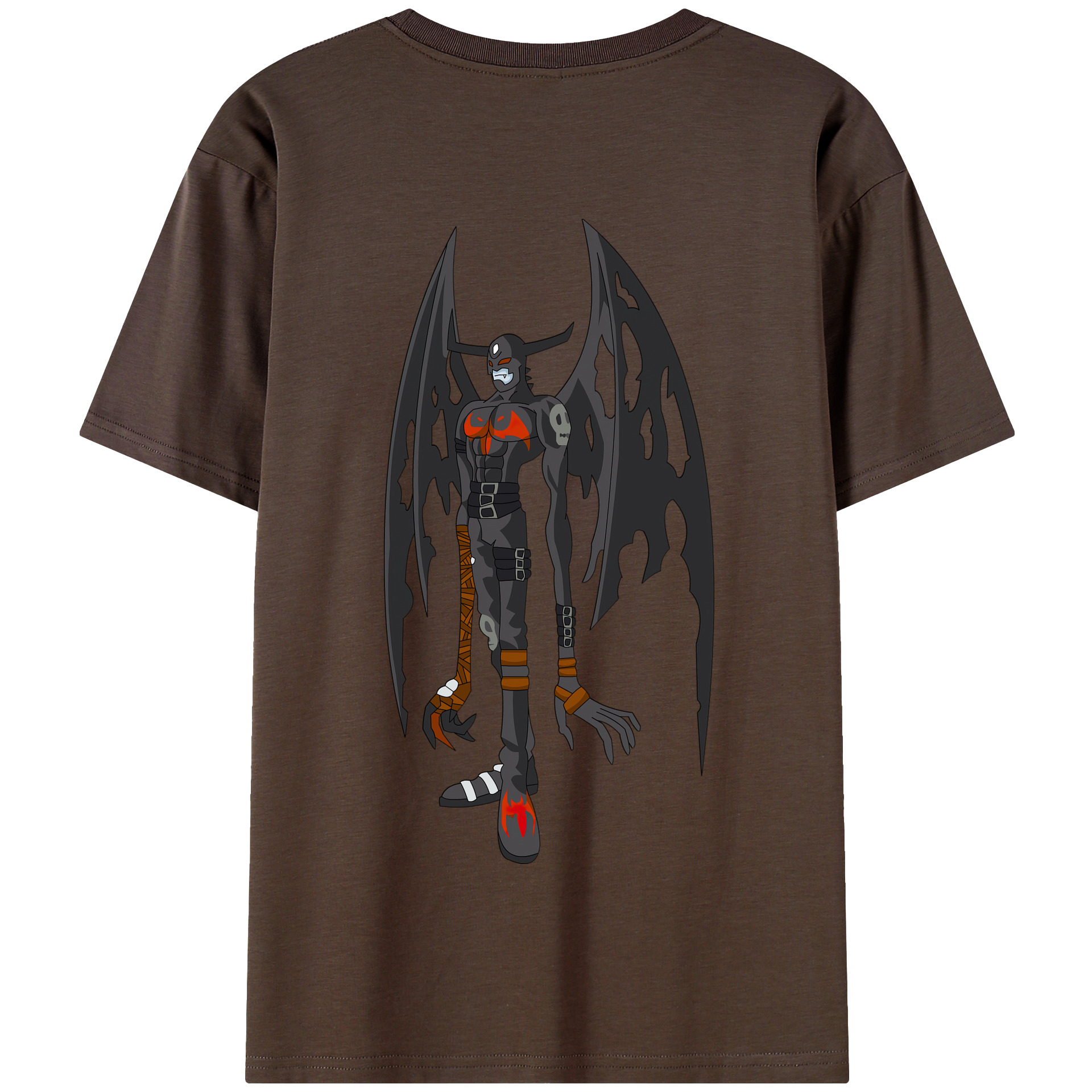 （画像用） Digimon デジタルモンスター/デジモン 綿100％半袖Tシャツ（背面プリント）