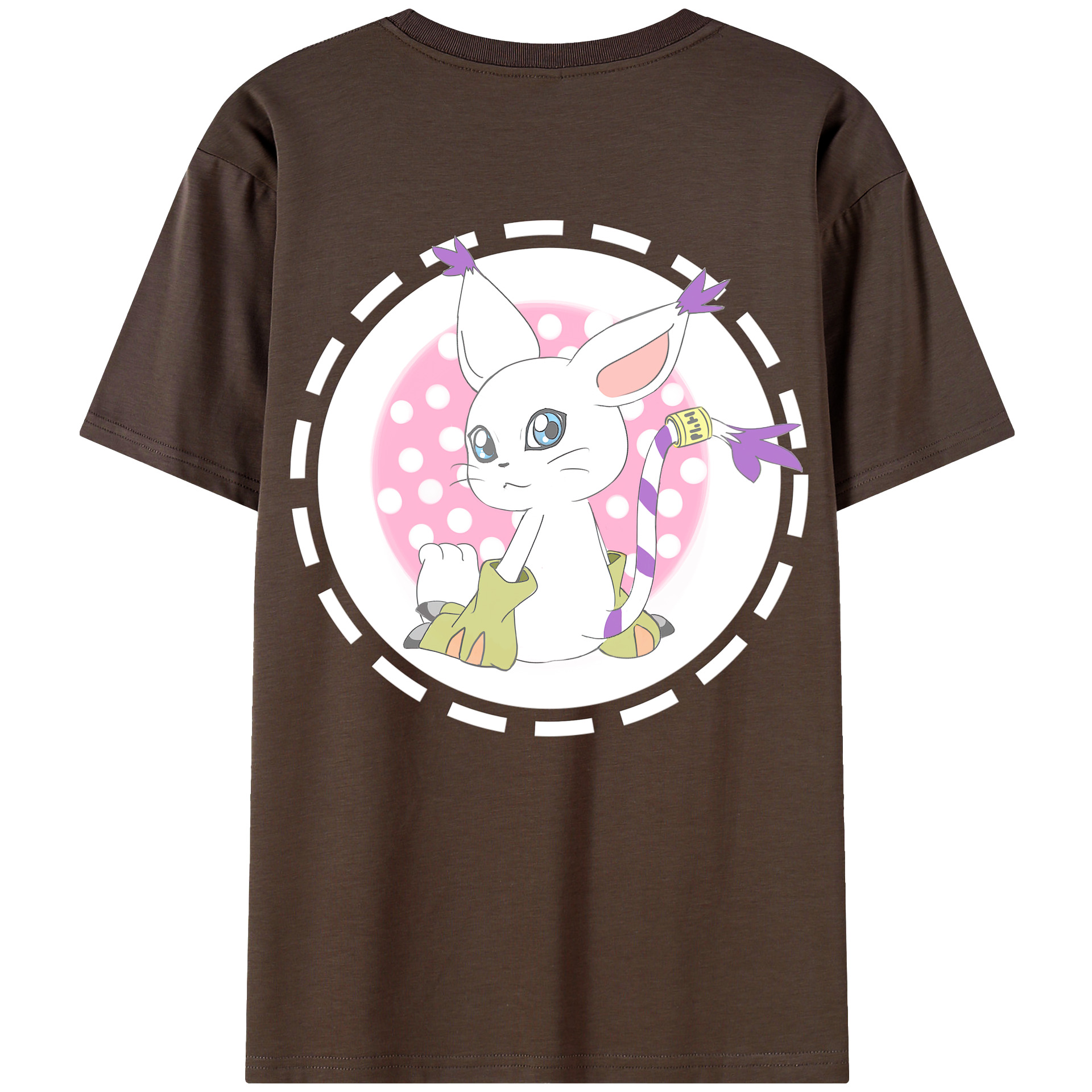 （画像用） Digimon デジタルモンスター/デジモン 綿100％半袖Tシャツ（背面プリント）
