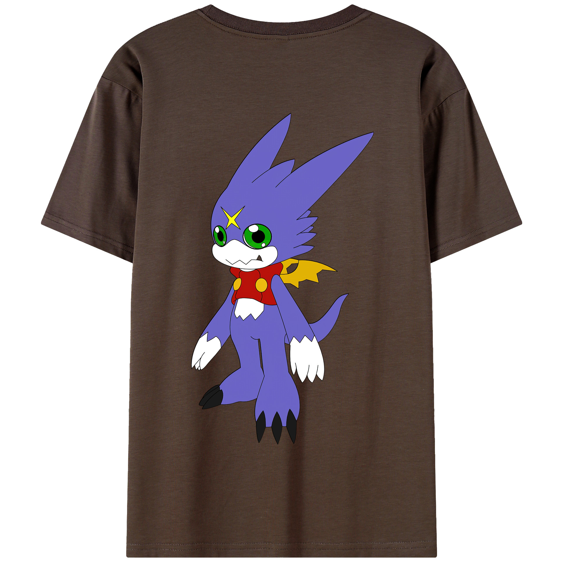 （画像用） Digimon デジタルモンスター/デジモン 綿100％半袖Tシャツ（背面プリント）