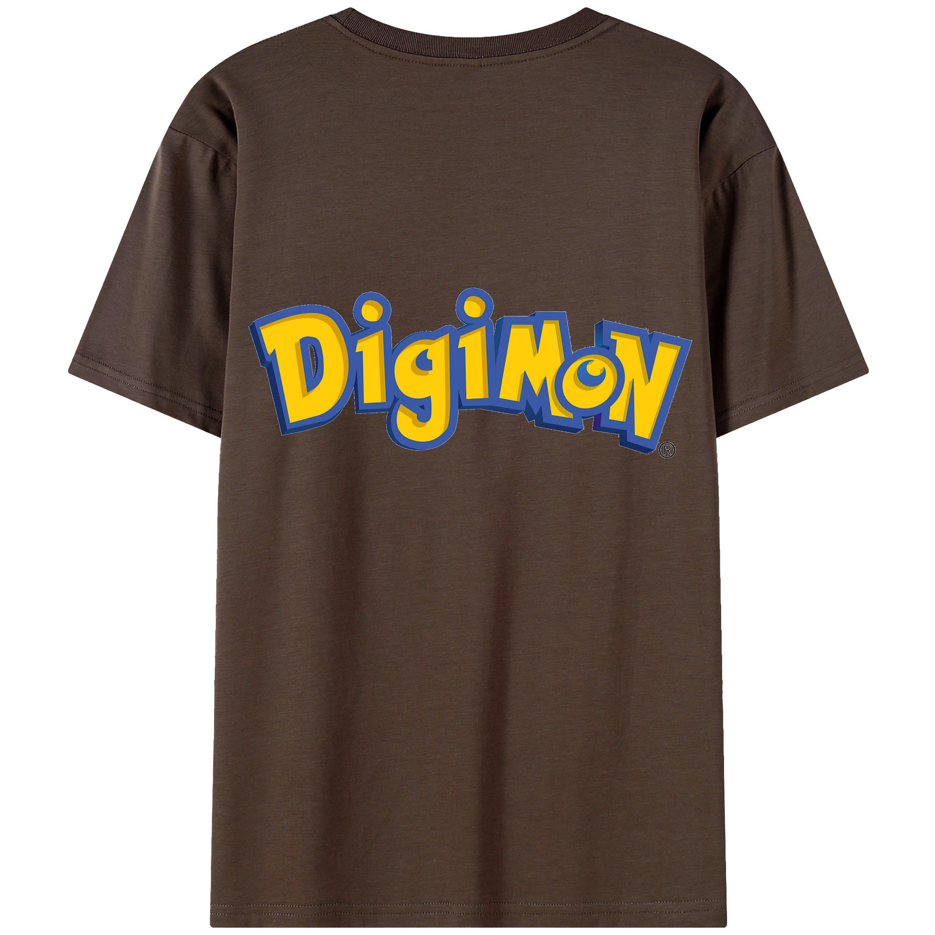 （画像用） Digimon デジタルモンスター/デジモン 綿100％半袖Tシャツ（背面プリント）