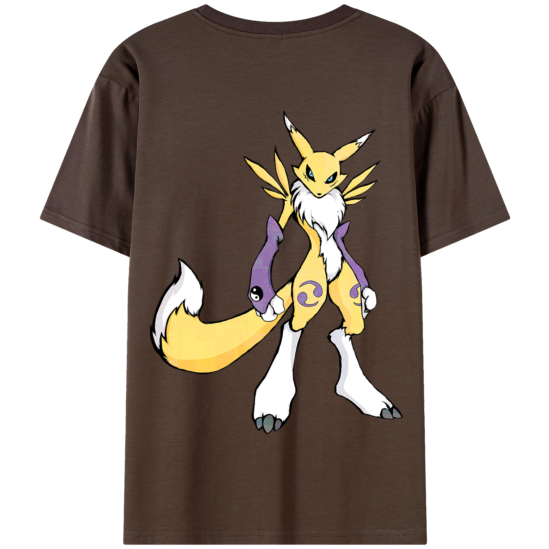 （画像用） Digimon デジタルモンスター/デジモン 綿100％半袖Tシャツ（背面プリント）