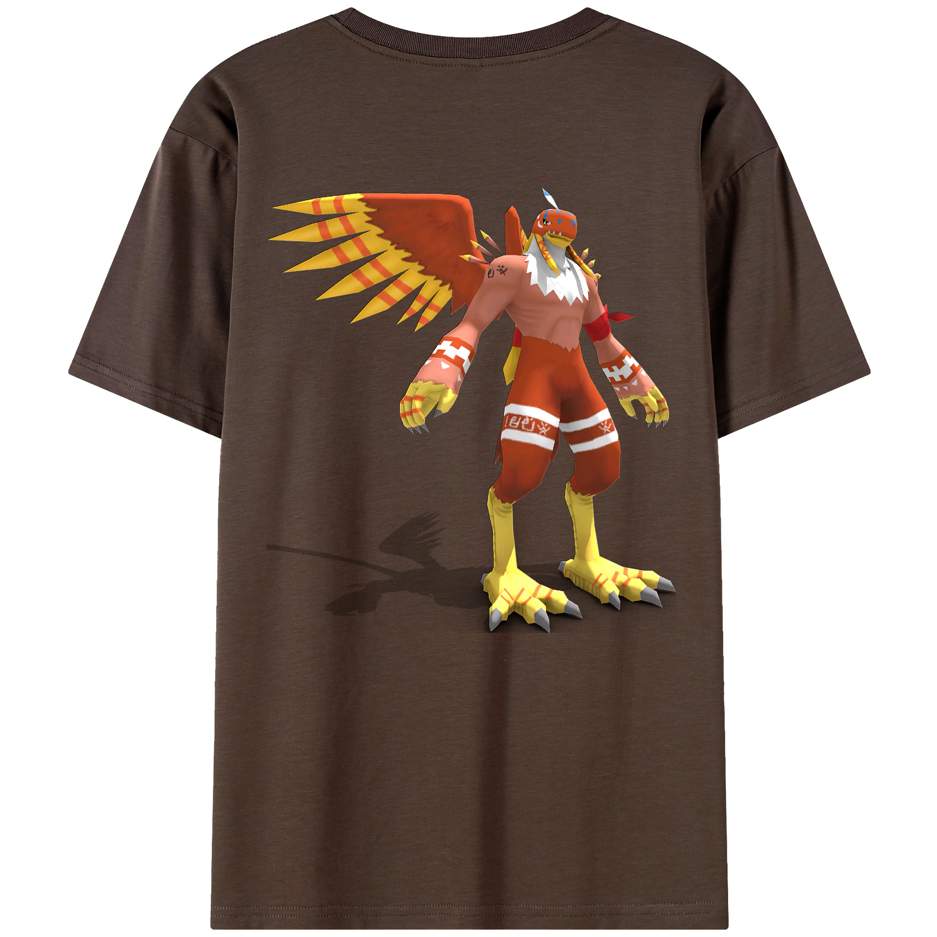 （画像用） Digimon デジタルモンスター/デジモン 綿100％半袖Tシャツ（背面プリント）