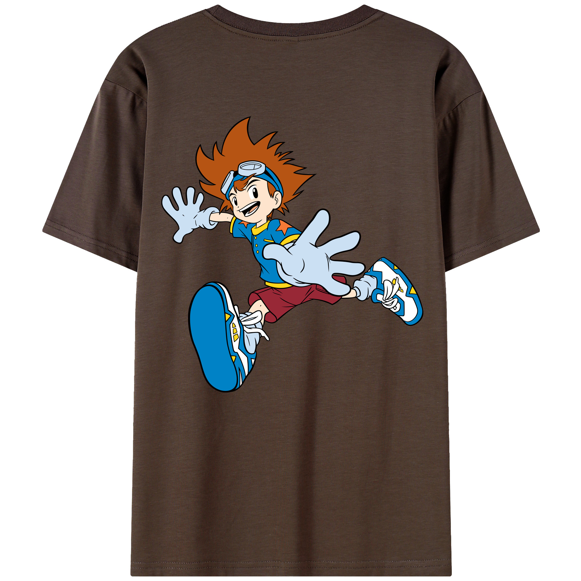 （画像用） Digimon デジタルモンスター/デジモン 綿100％半袖Tシャツ（背面プリント）