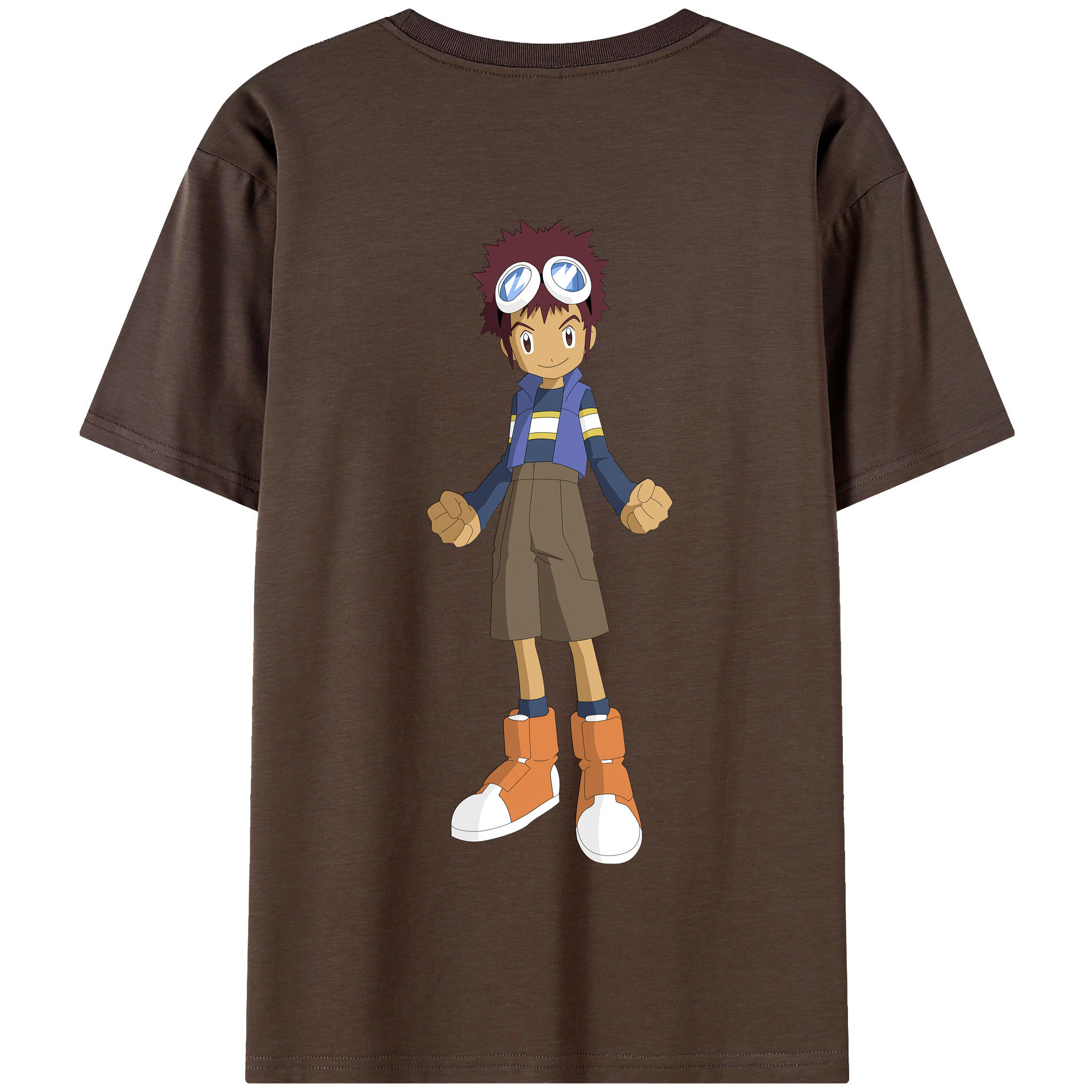 （画像用） Digimon デジタルモンスター/デジモン 綿100％半袖Tシャツ（背面プリント）