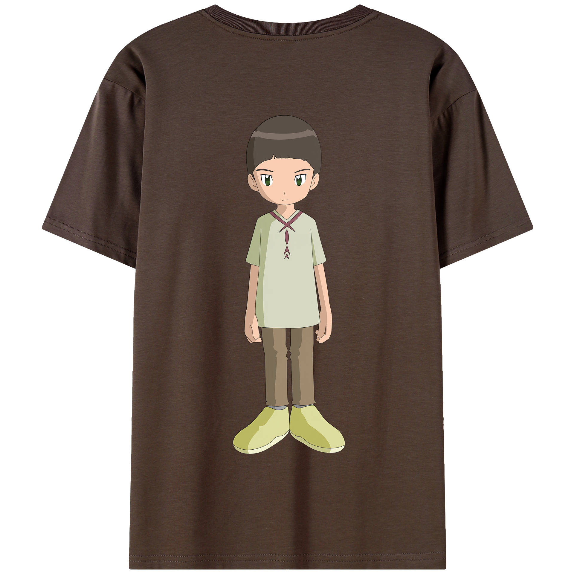 （画像用） Digimon デジタルモンスター/デジモン 綿100％半袖Tシャツ（背面プリント）
