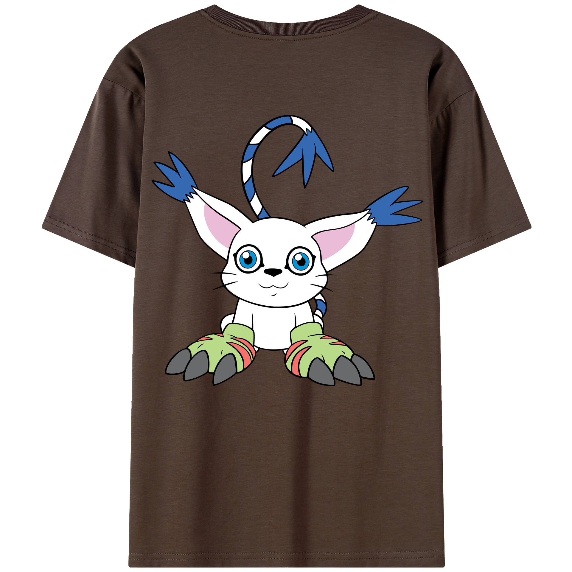 （画像用） Digimon デジタルモンスター/デジモン 綿100％半袖Tシャツ（背面プリント）
